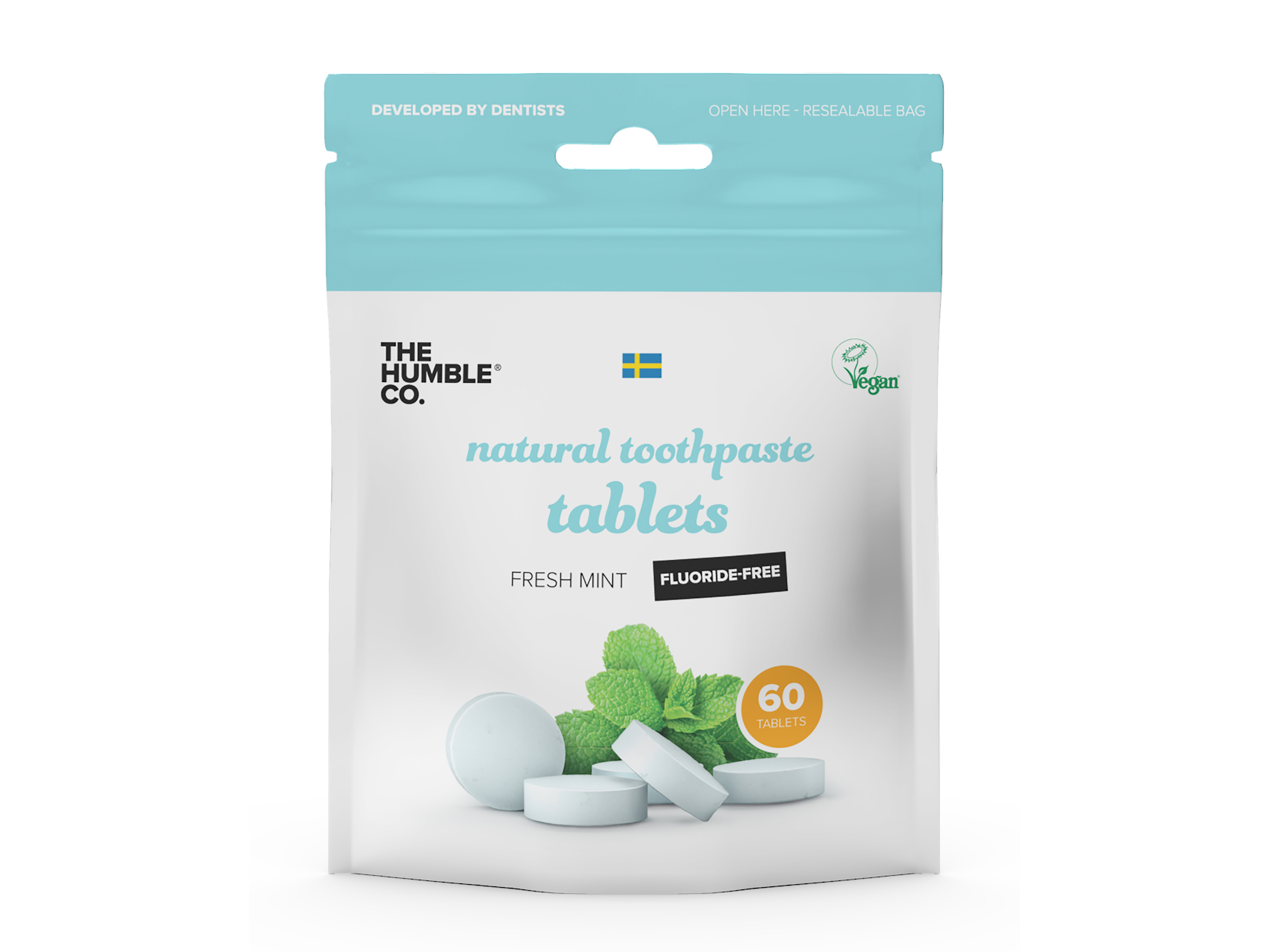 The Humble Co. Humble Dental Tablets uten Fluor, 60 stk