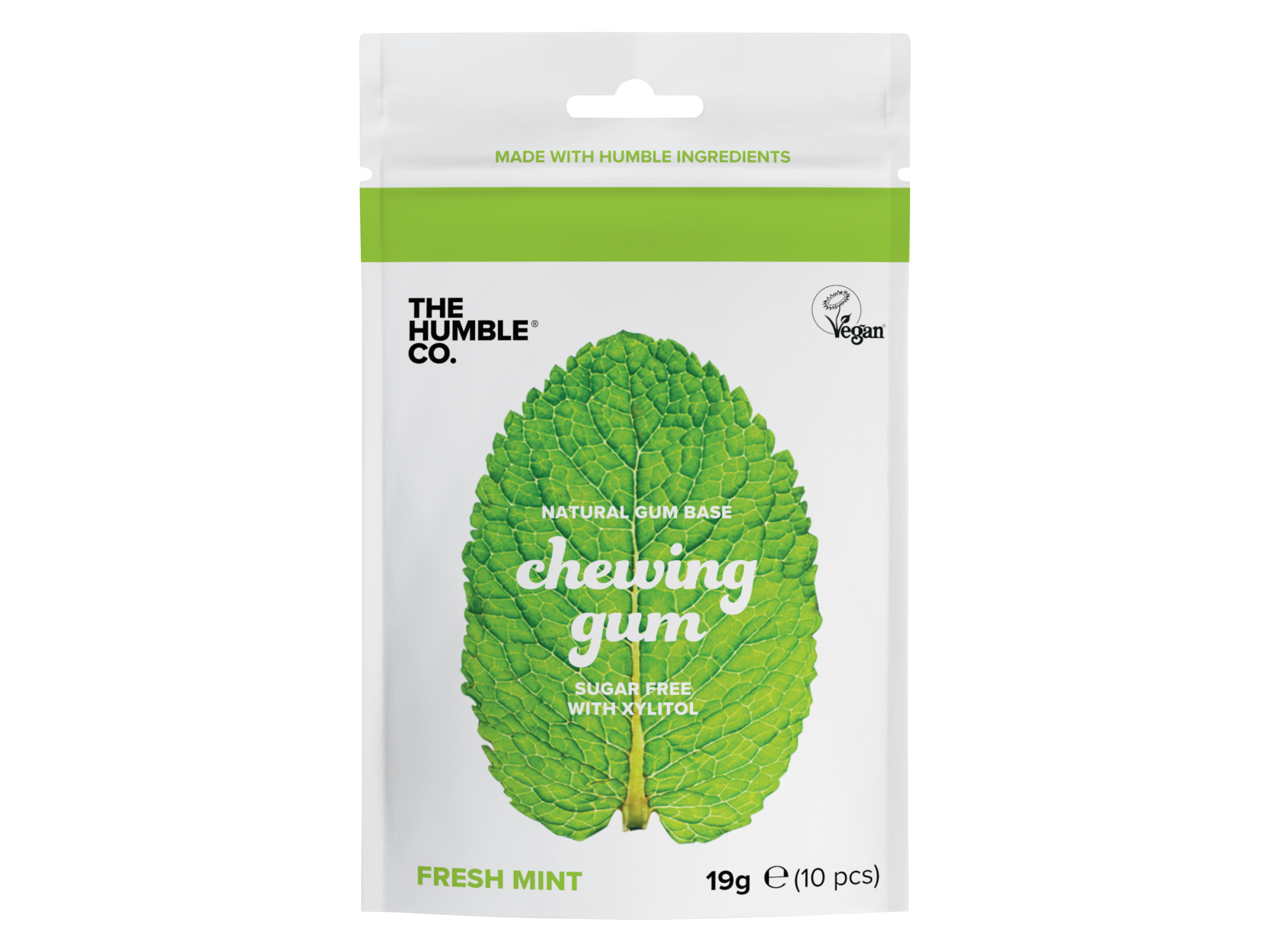 The Humble Co. Humble Natural Chewing Gum Fresh Mint, 10 stk