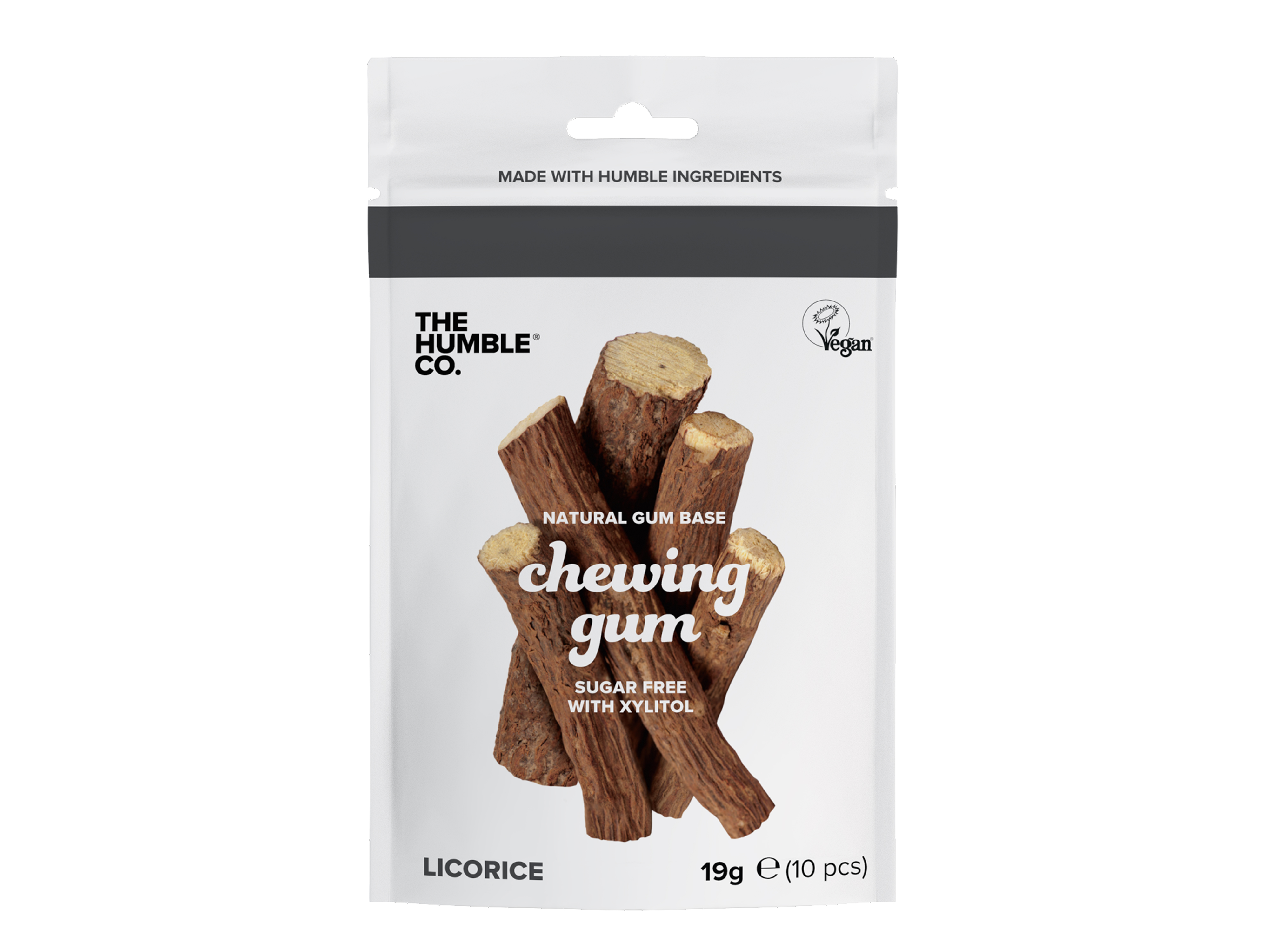 The Humble Co. Humble Natural Chewing Gum Licorice, 10 stk