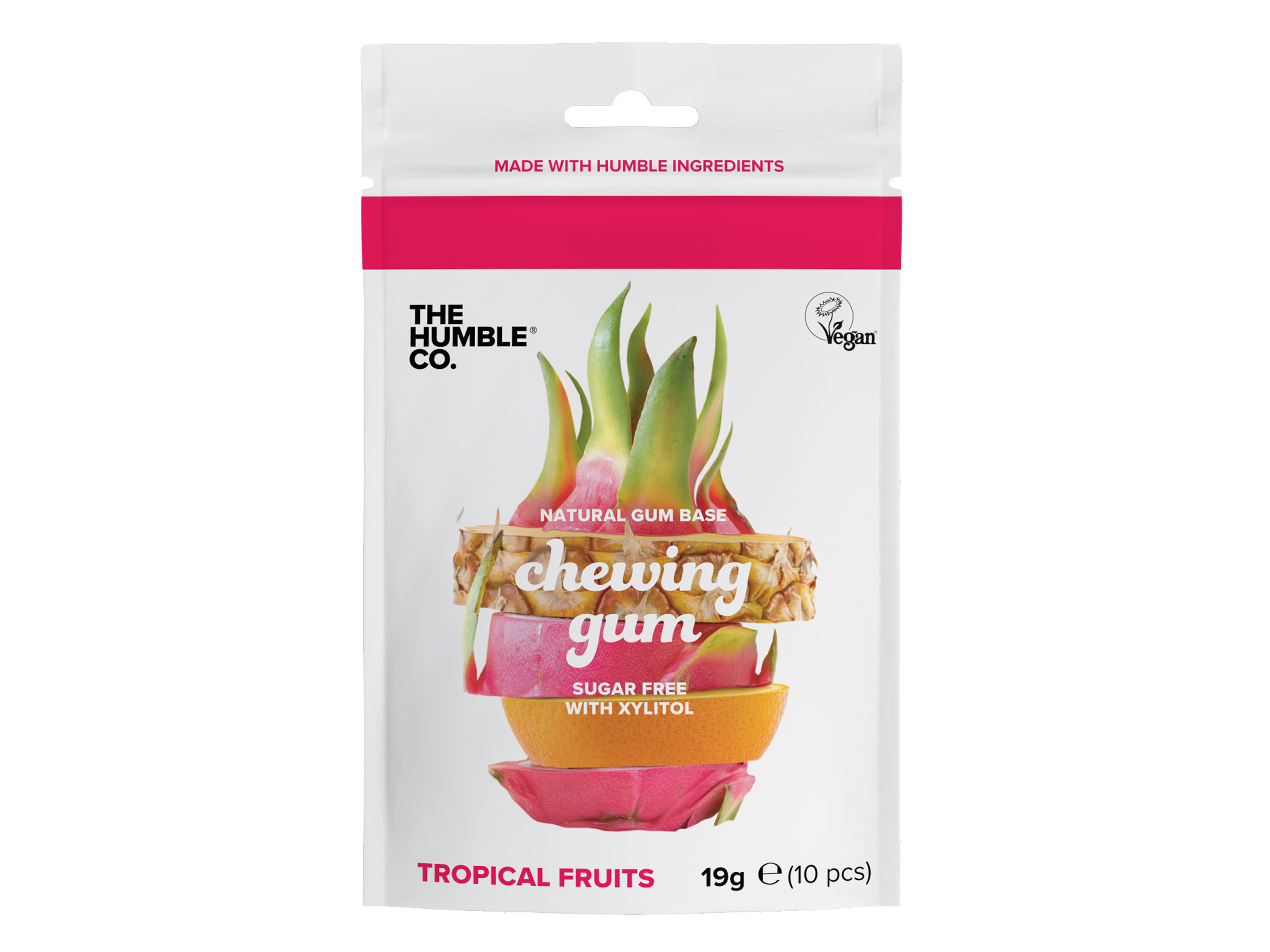 The Humble Co. Humble Natural Chewing Gum Tropisk Frukt, 10 stk