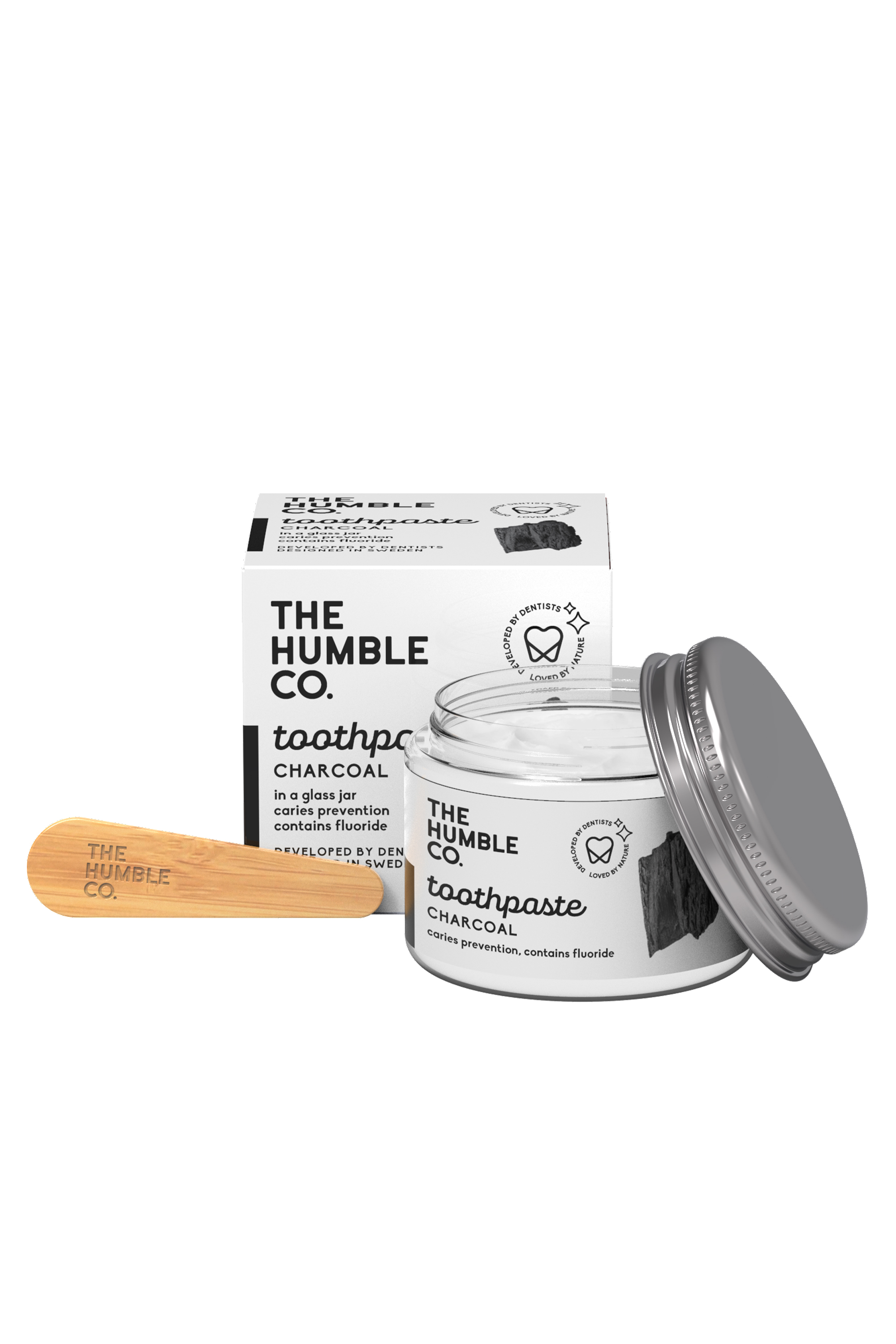 The Humble Co. Humble Natural Toothpaste in Jar, Charcoal, 50