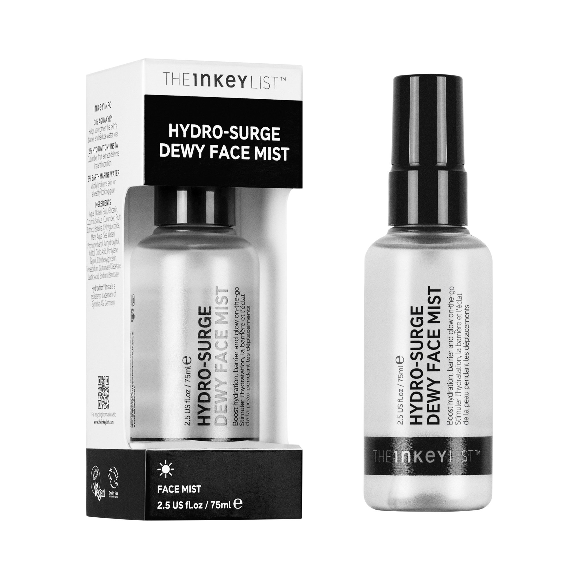 The Inkey List Hydro-Surge Dewy Face Mist, 75 ml