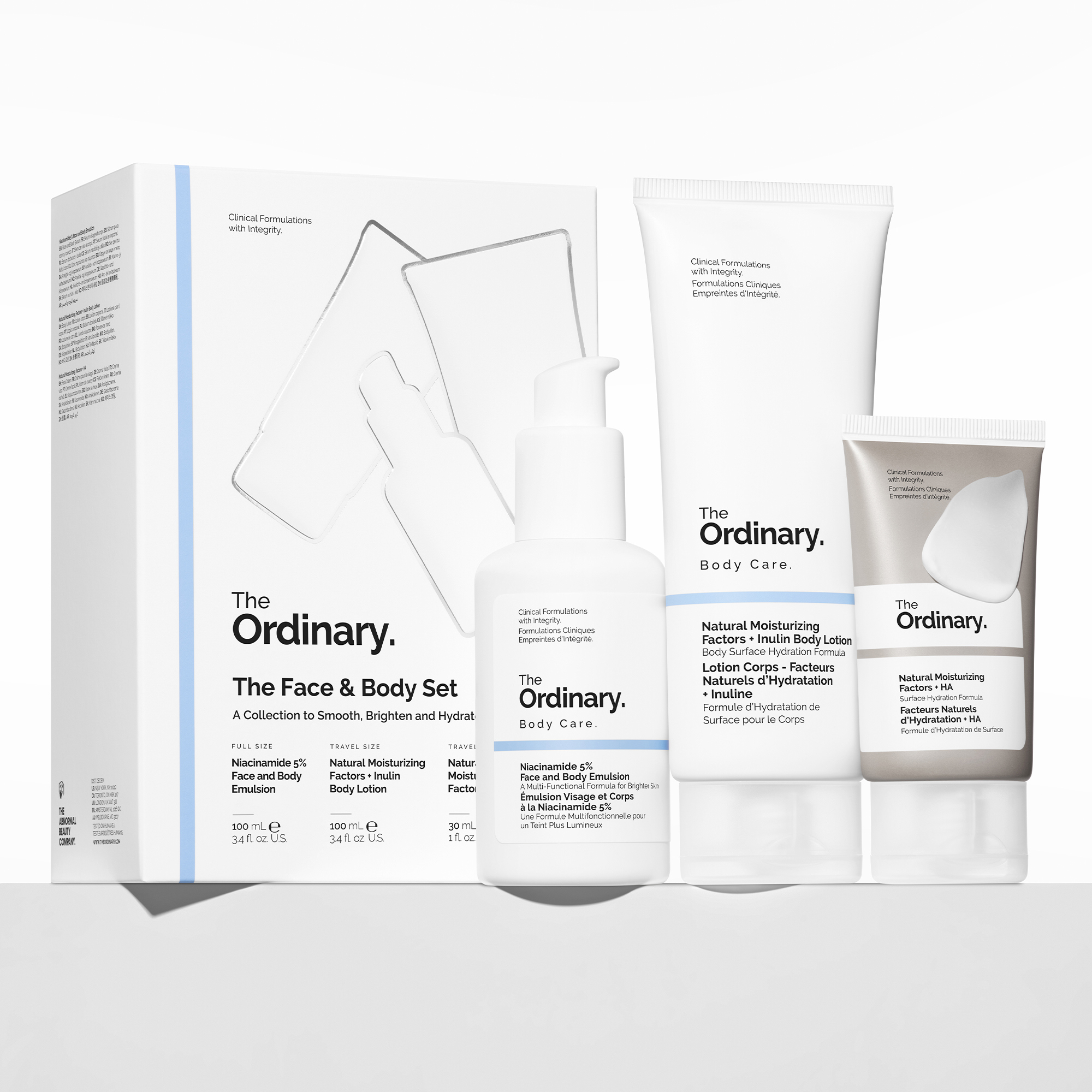 The Ordinary The Face & Body Set, 1 sett