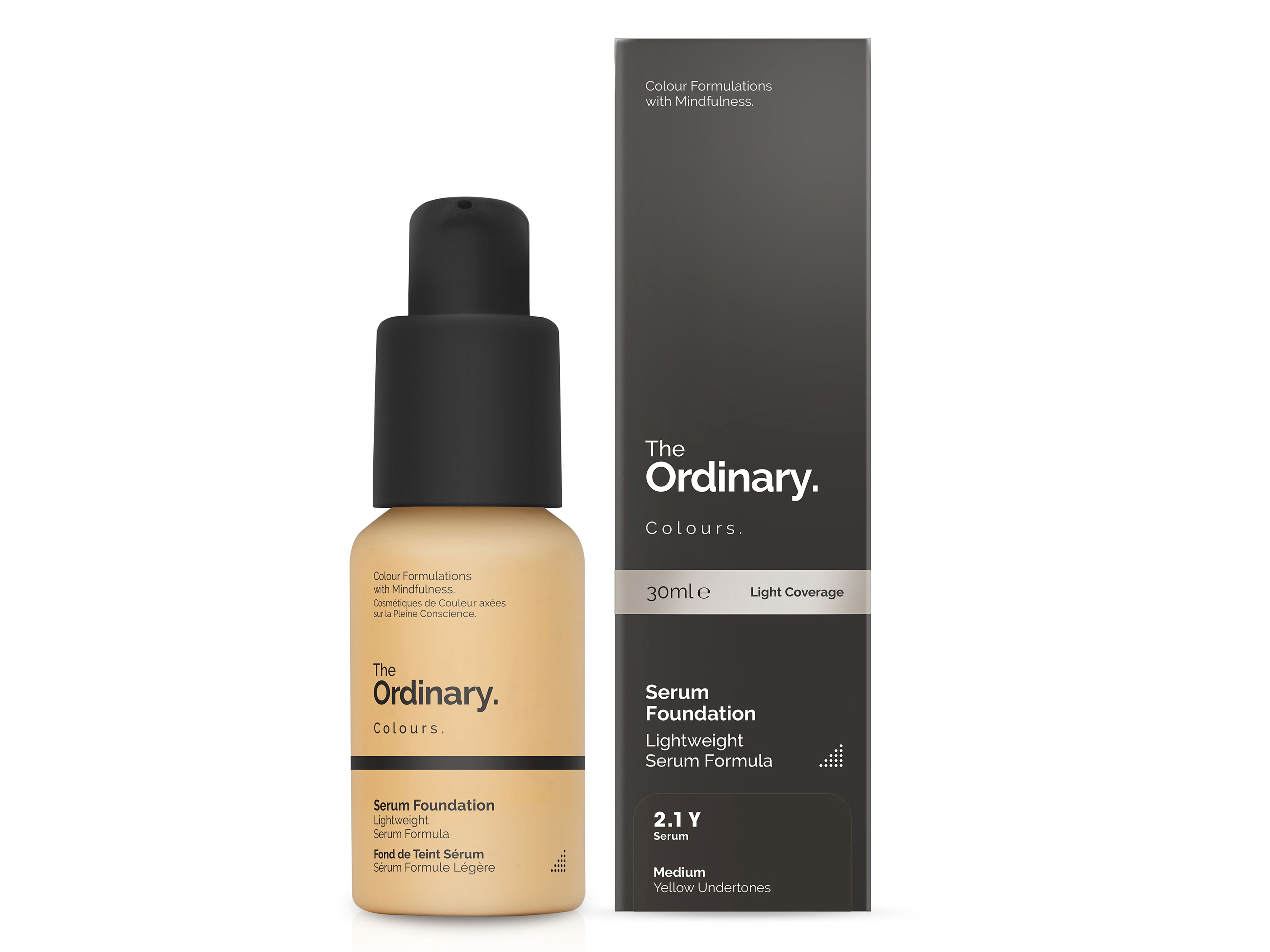 The Ordinary Serum Foundation, 2.1 Y Medium Yellow, 30 ml