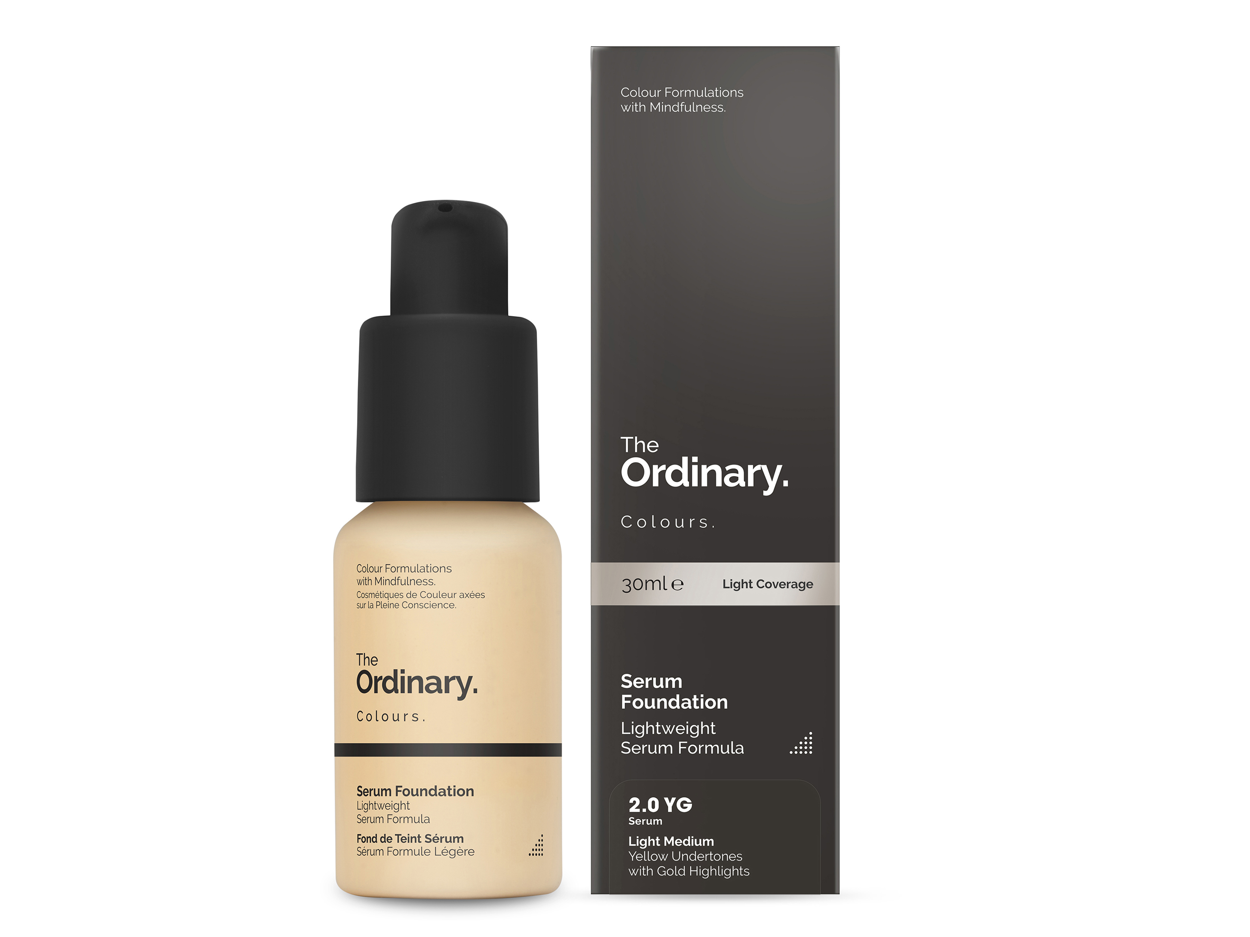 The Ordinary Serum Foundation, 2.0 YG Light Medium Yellow Gold, 30 ml