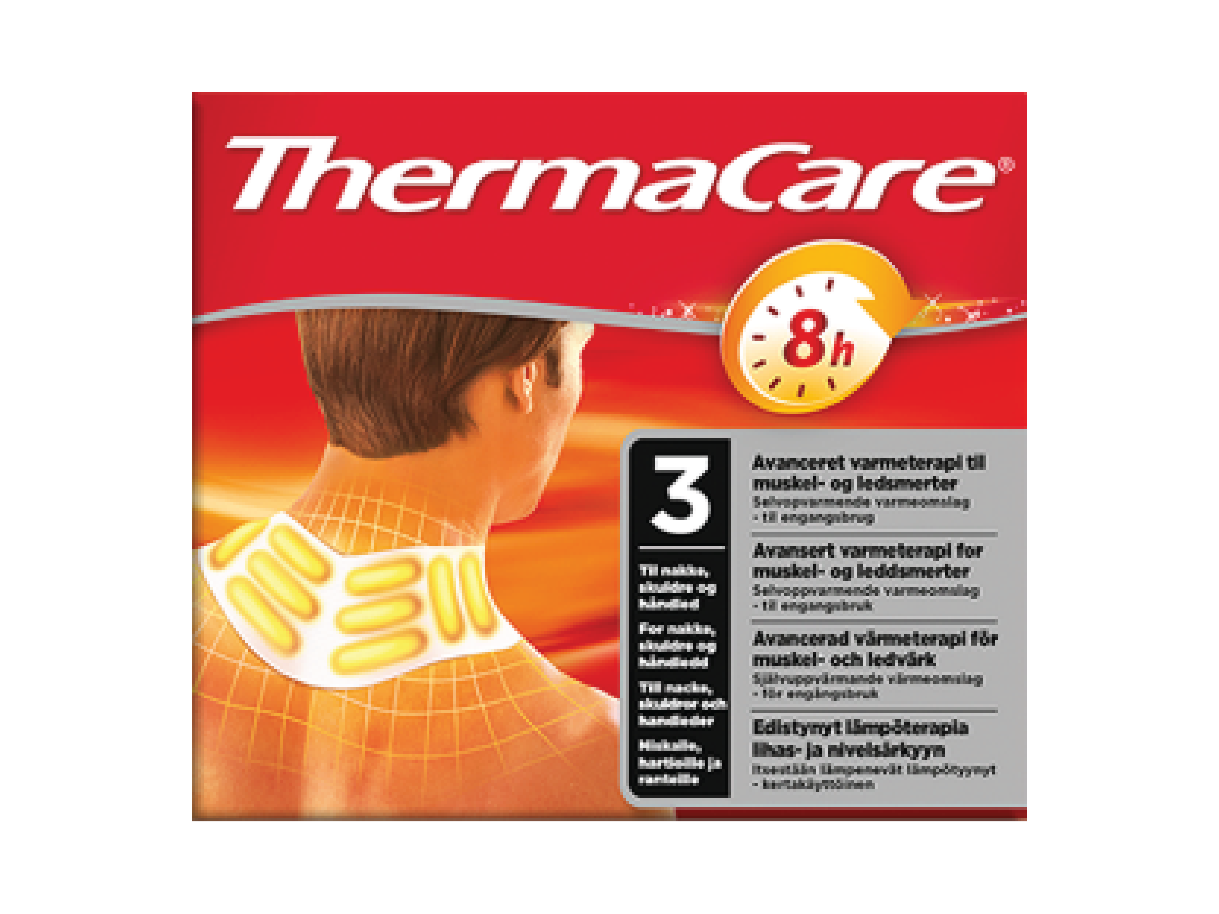 Thermacare Varmepakning nakke/skulder, 3 stk