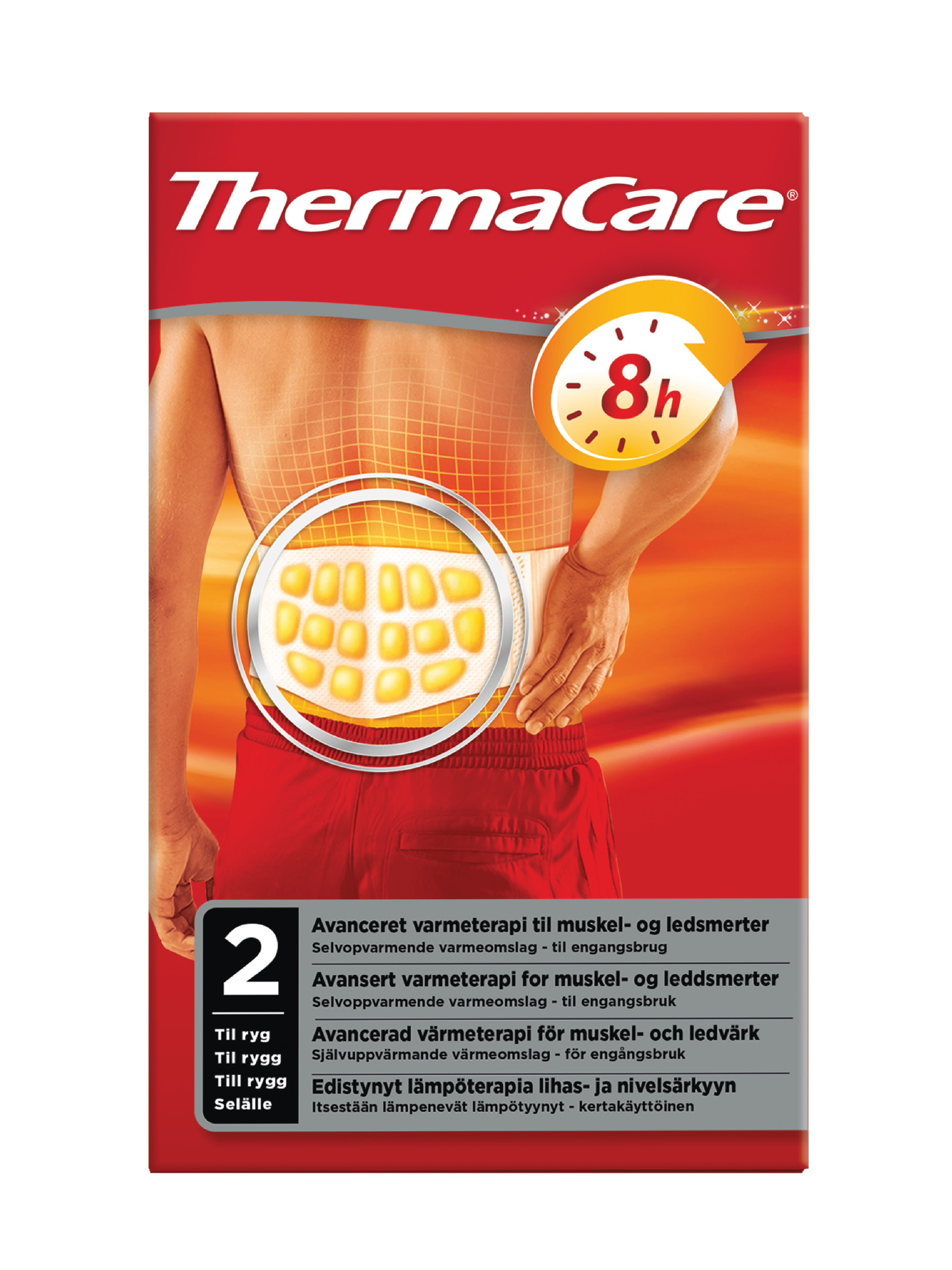 Thermacare Varmepakning rygg, 2 stk