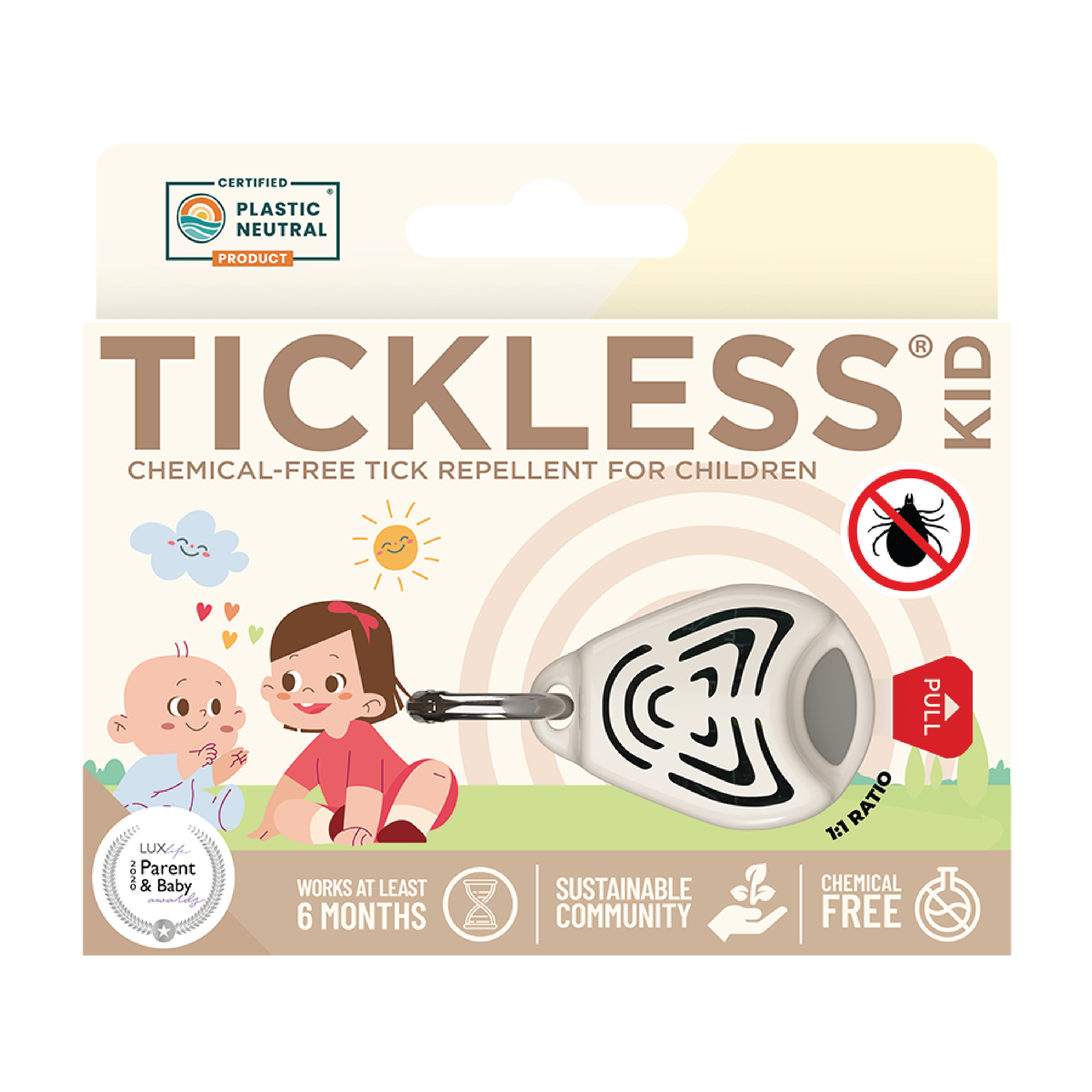 Tickless Baby elektronisk flåttjager, blå, 1 stk.