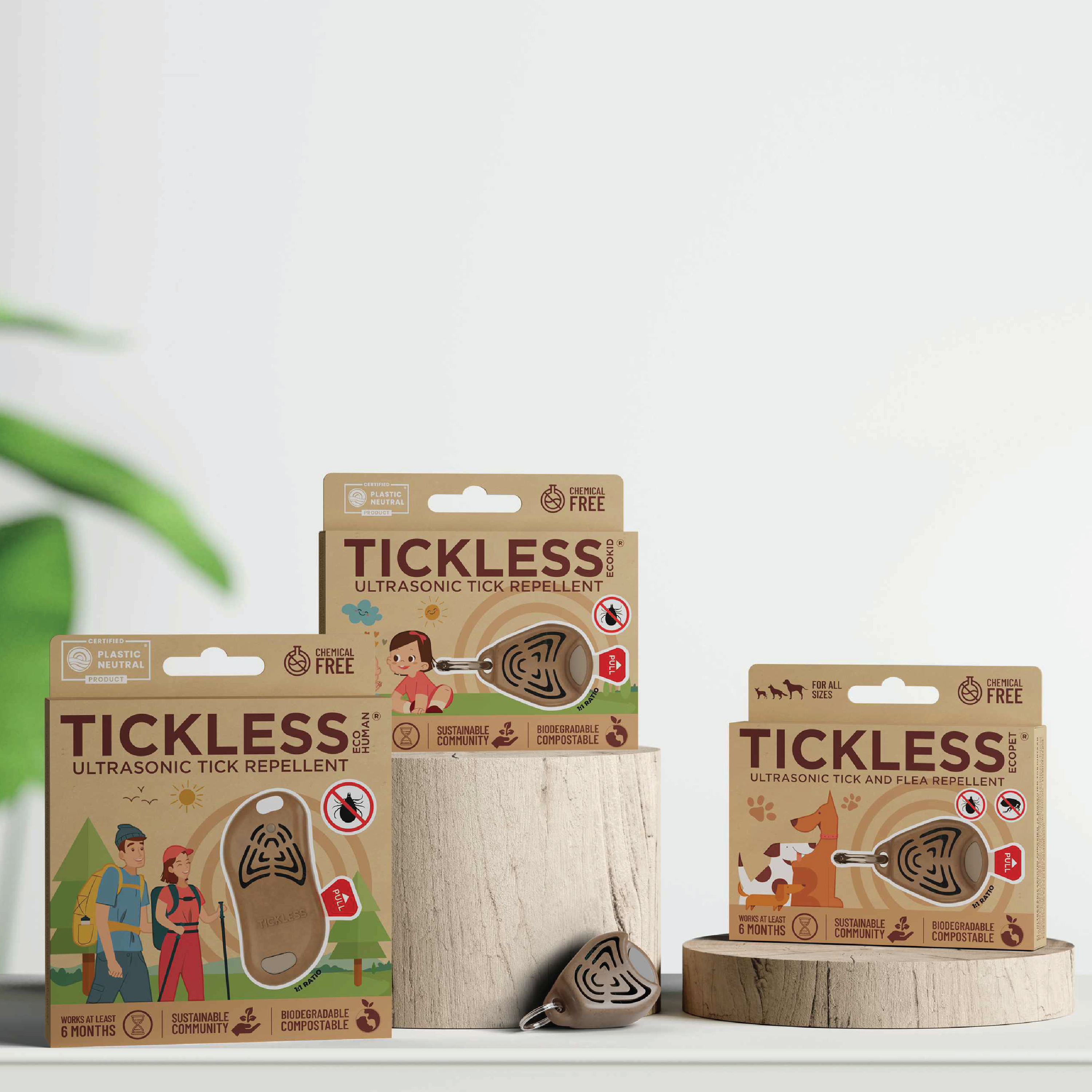 Tickless EcoHuman Elektronisk Flåttjager Voksen, 1 stk.