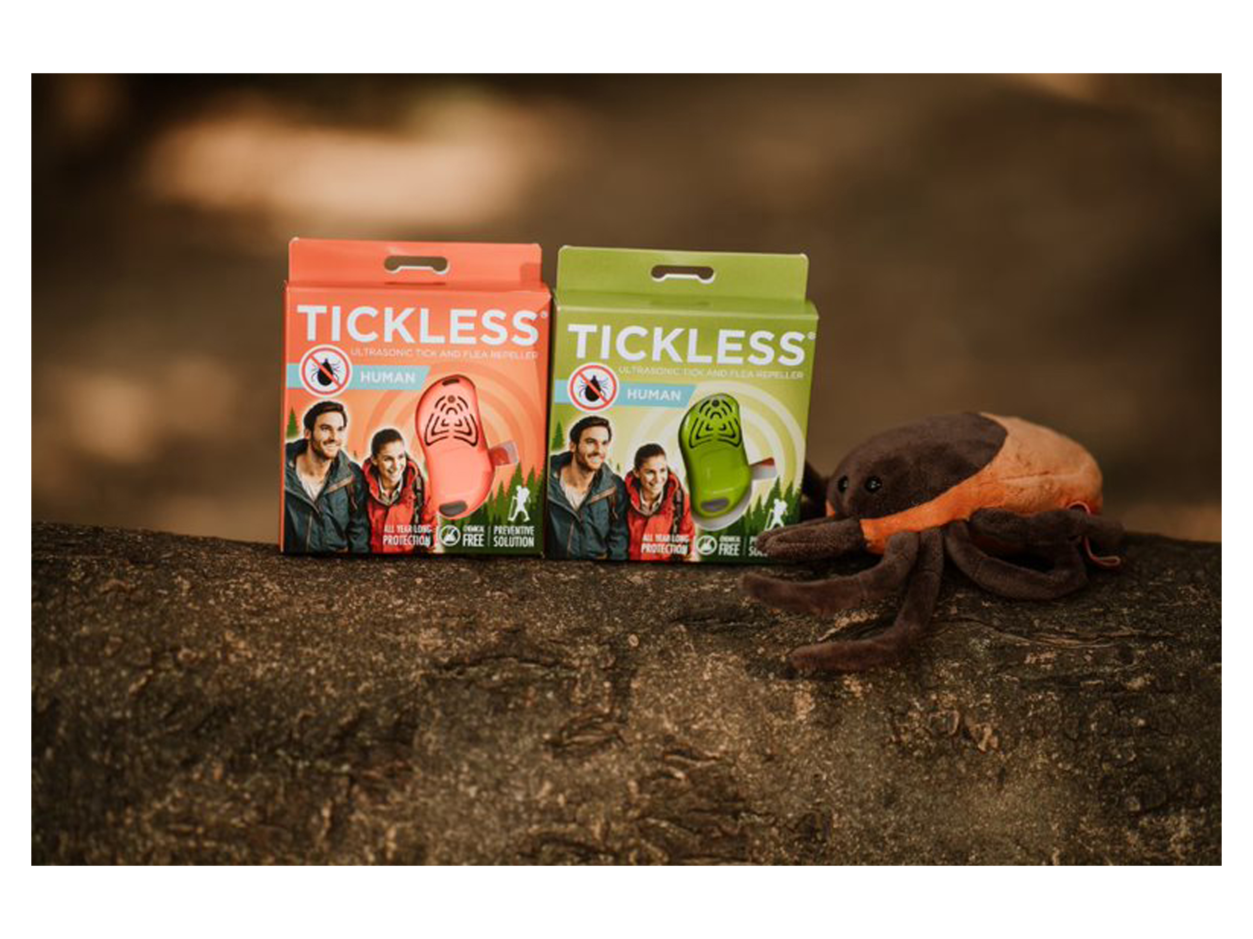 Tickless Human elektronisk flåttjager, Rød, 1 stk.