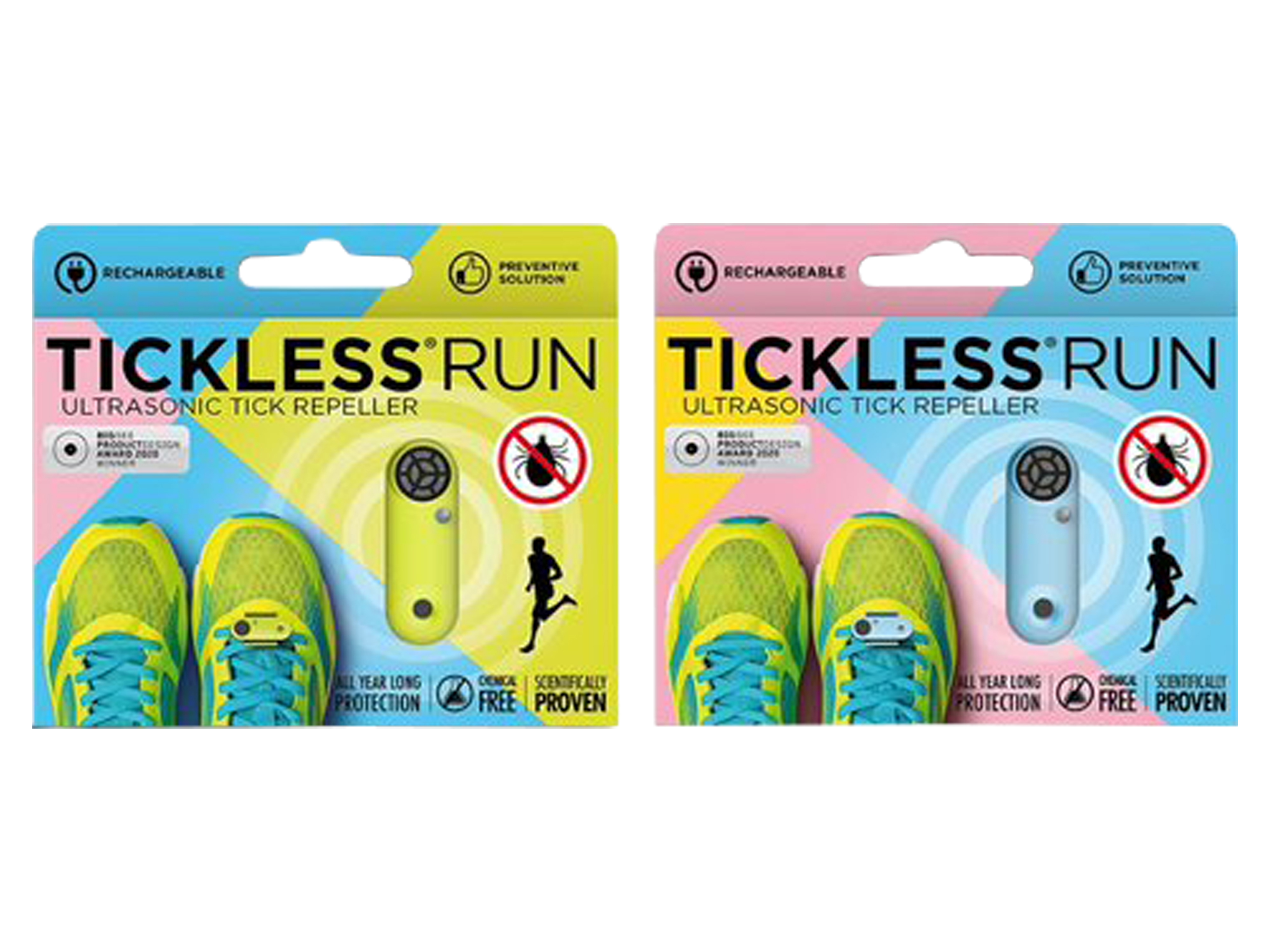 Tickless Run oppladbar elektronisk flåttjager, Grønn, 1 stk.