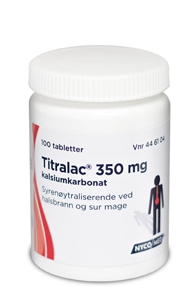 Titralac Tabletter 350mg, 100 stk.