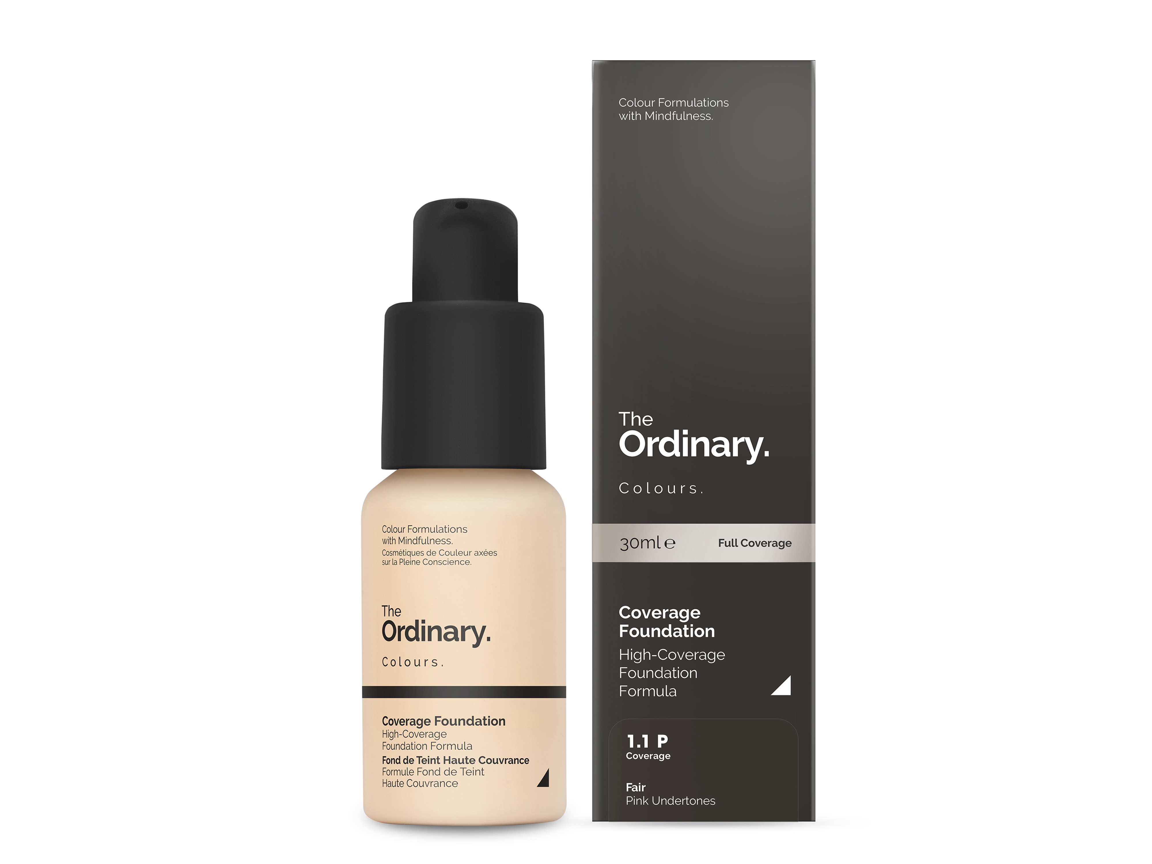 The Ordinary Coverage Foundation, 1.1 P Fair Pink, 30 ml