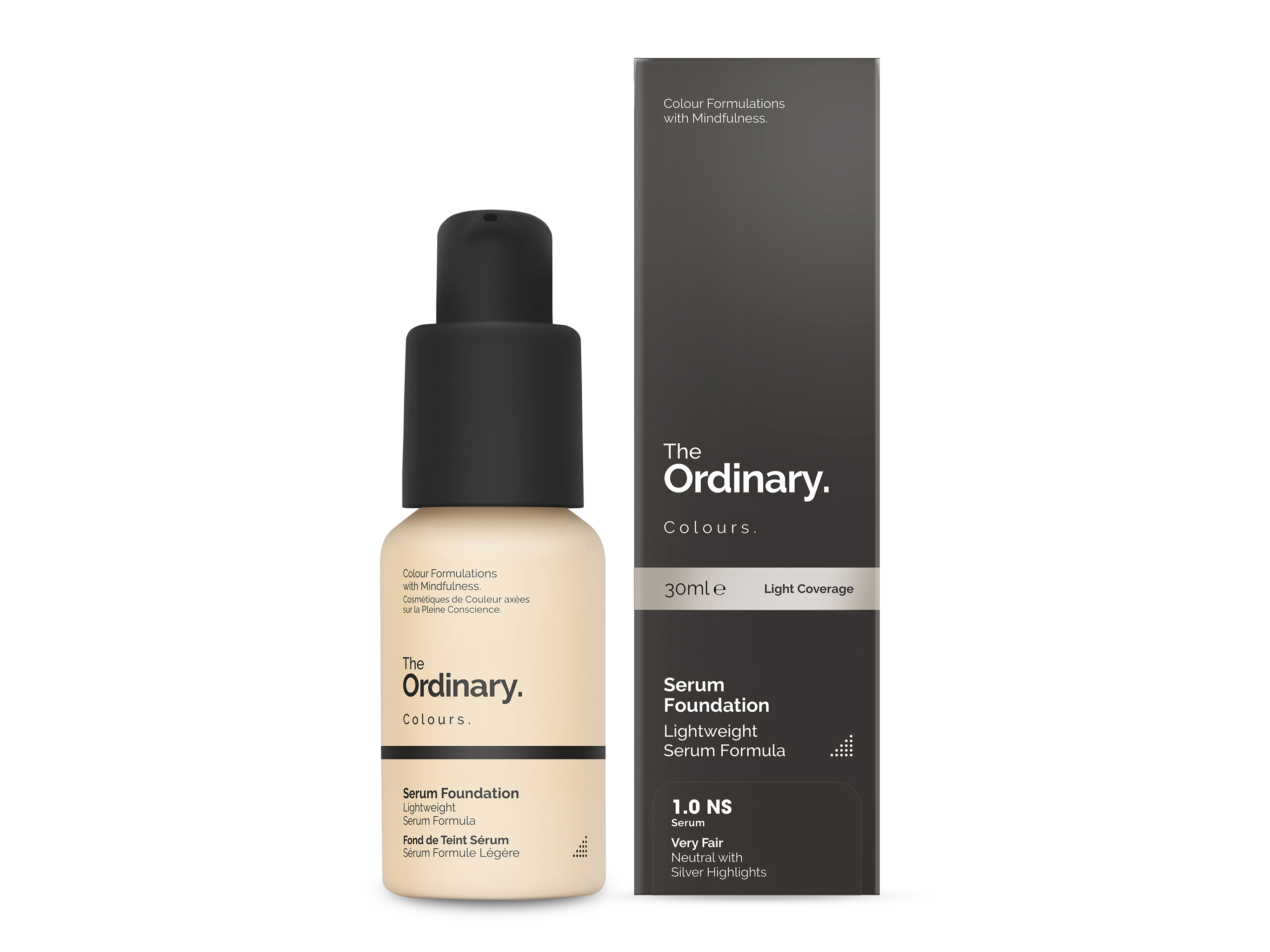 The Ordinary Serum Foundation, 1.0 NS Very Fair Neutral Silver, 30 ml