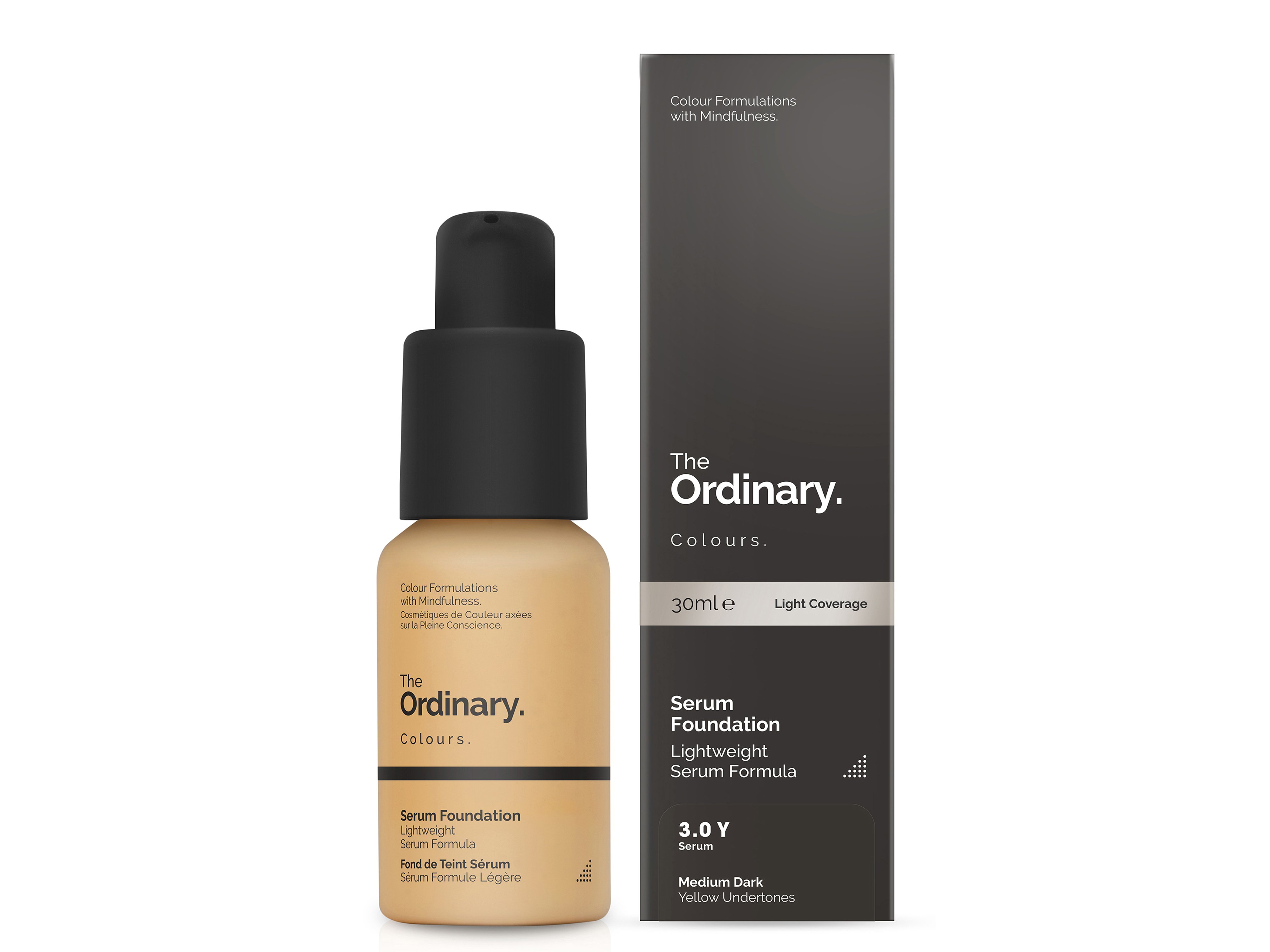 The Ordinary Serum Foundation, 3.0 Y Medium Dark Yellow, 30 ml