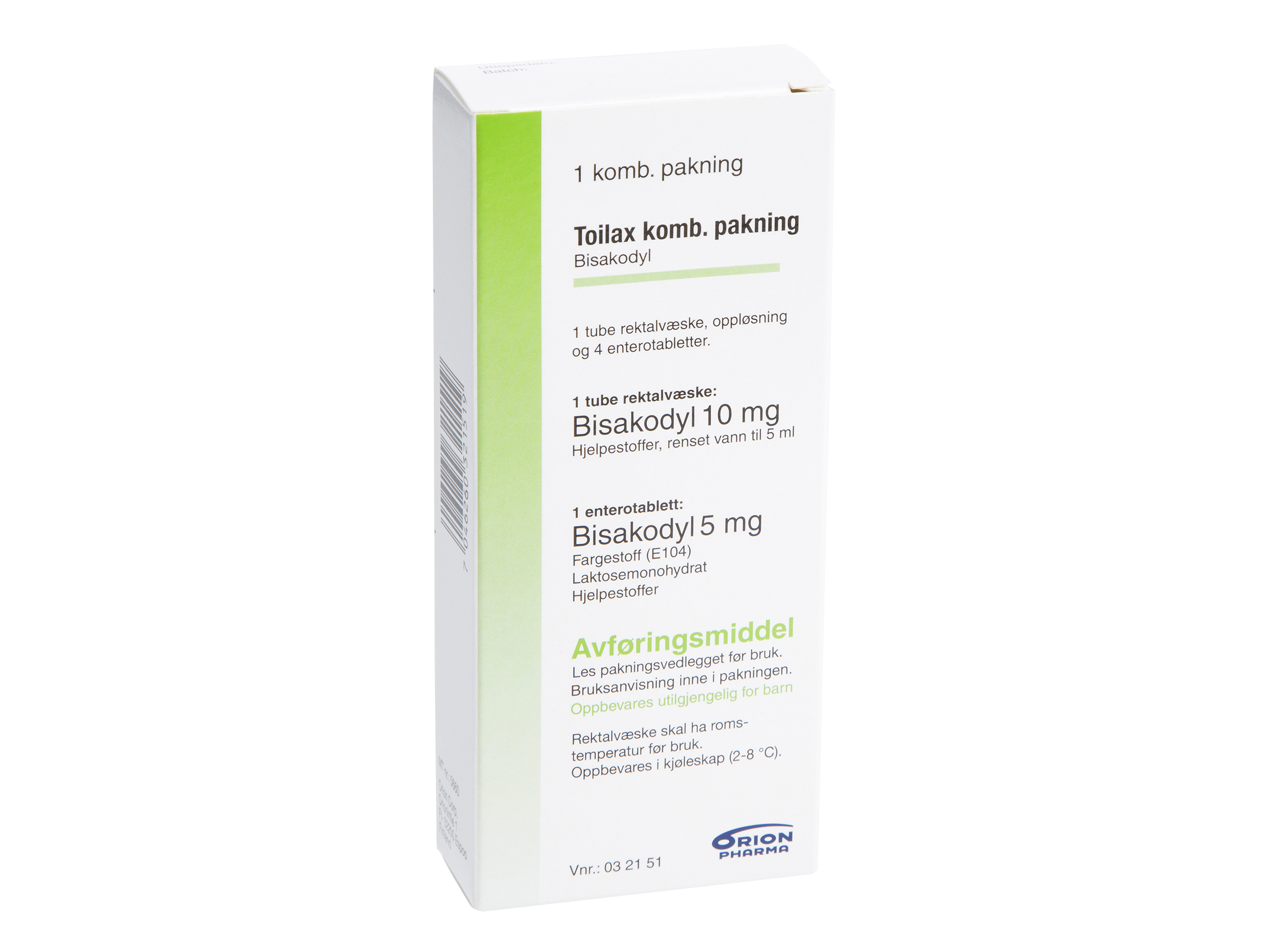 Toilax 5 mg tabletter + 10 mg/5 ml rektalvæske, 4 stk. + 1 stk.