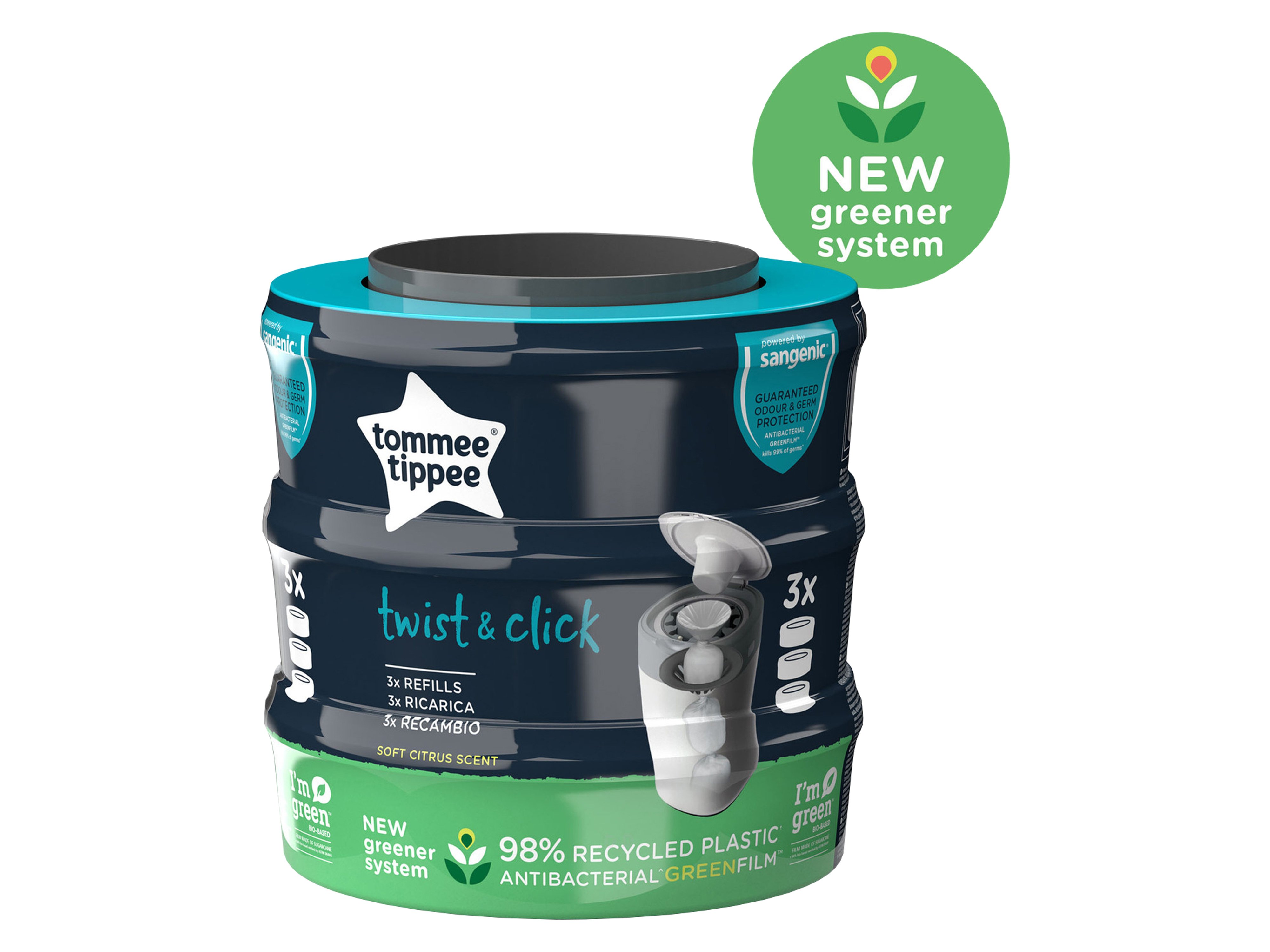 Tommee Tippee Sangenic Twist Refill, 3 stk