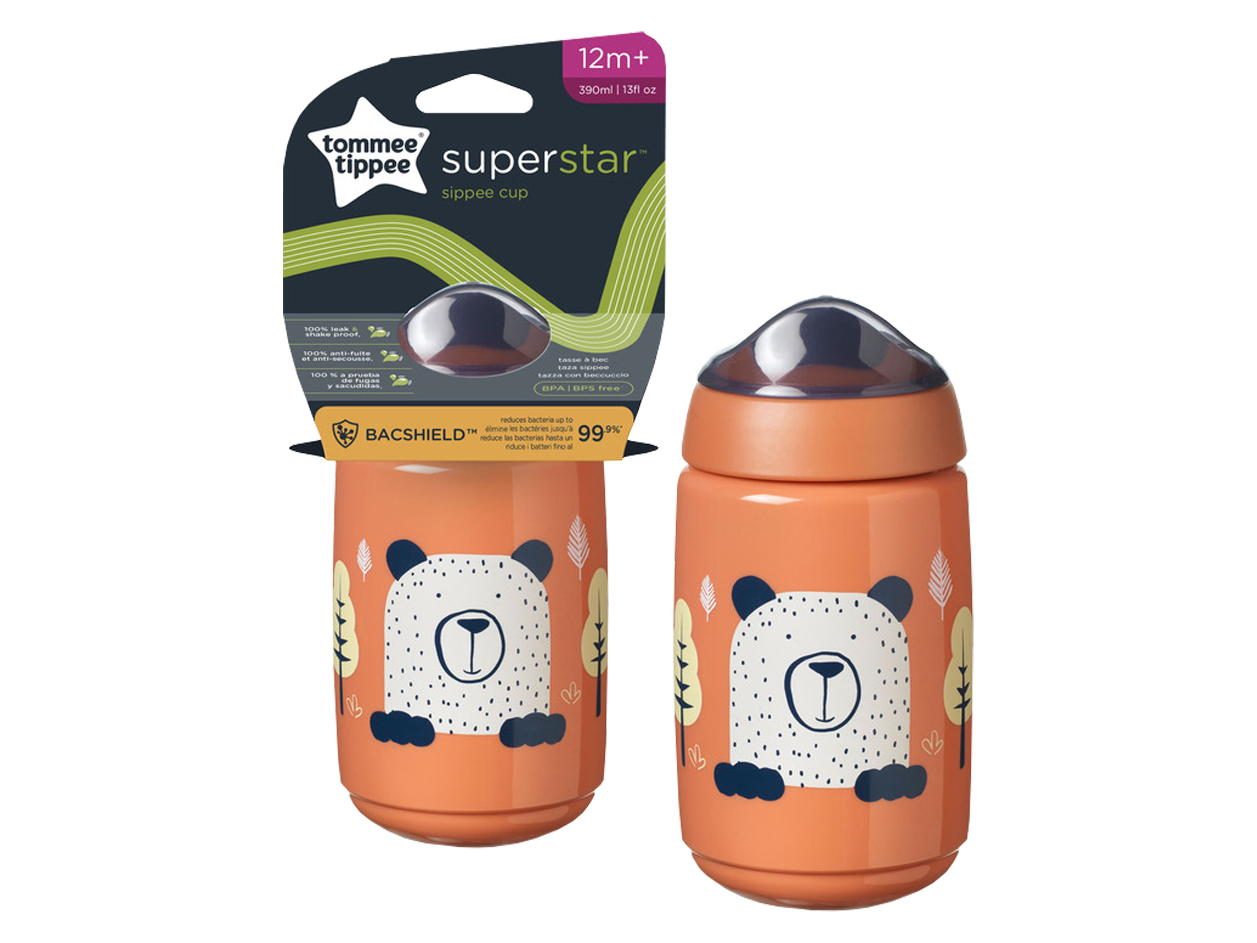 Tommee Tippee Superstar Sippee Cup 12md+, oransje, 1 stk.