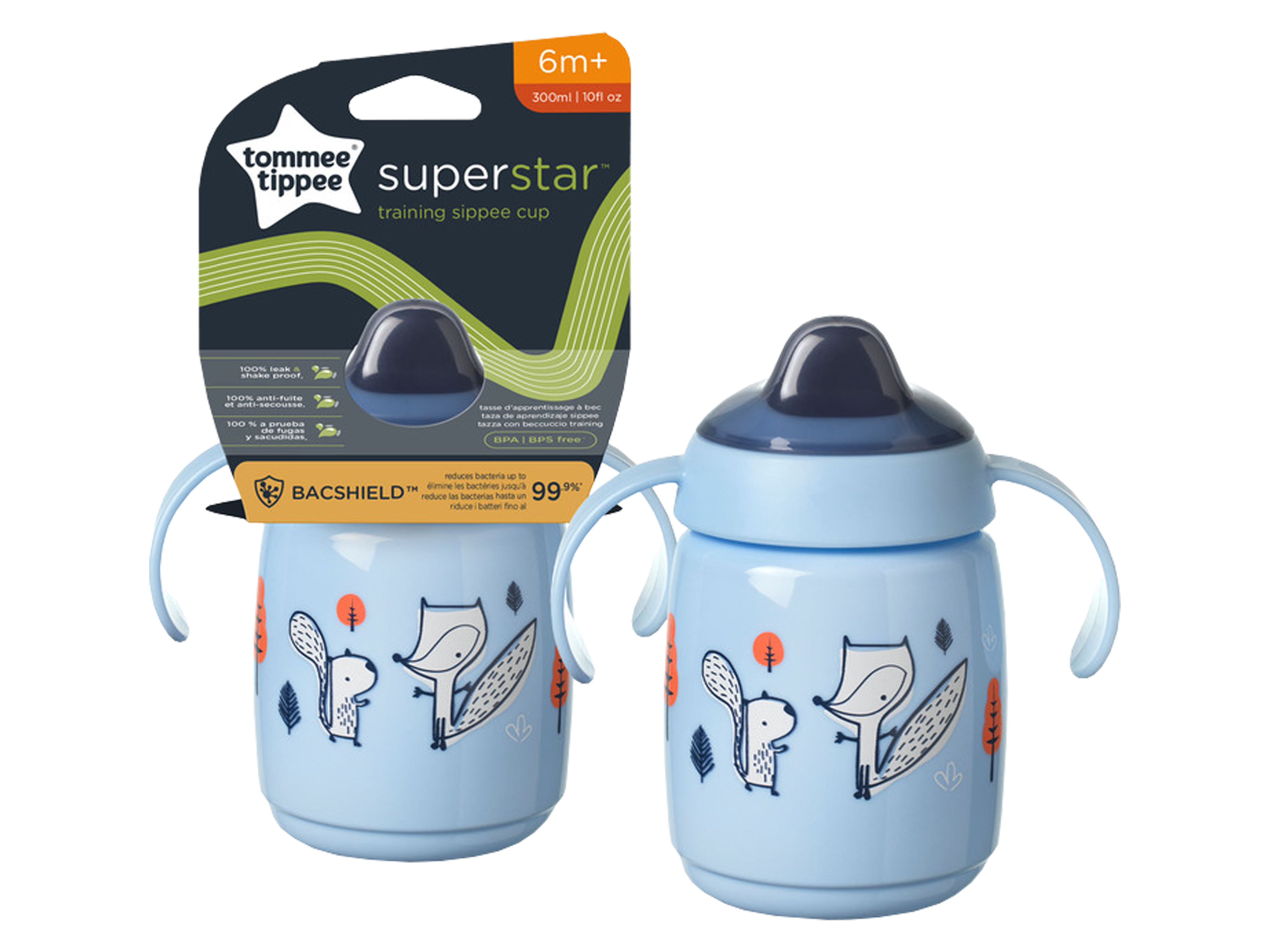 Tommee Tippee Superstar Sippee Cup 6md+, Blå, 1 stk.