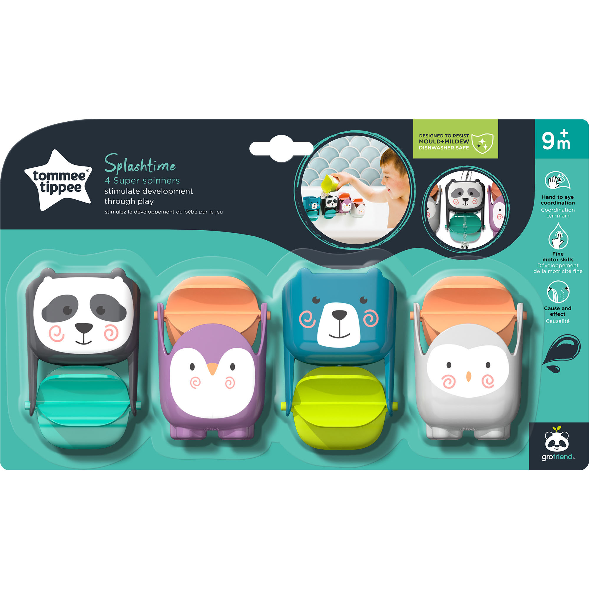 Tommee Tippee TommeeTippee Super Spinners badeleke, 4 pk