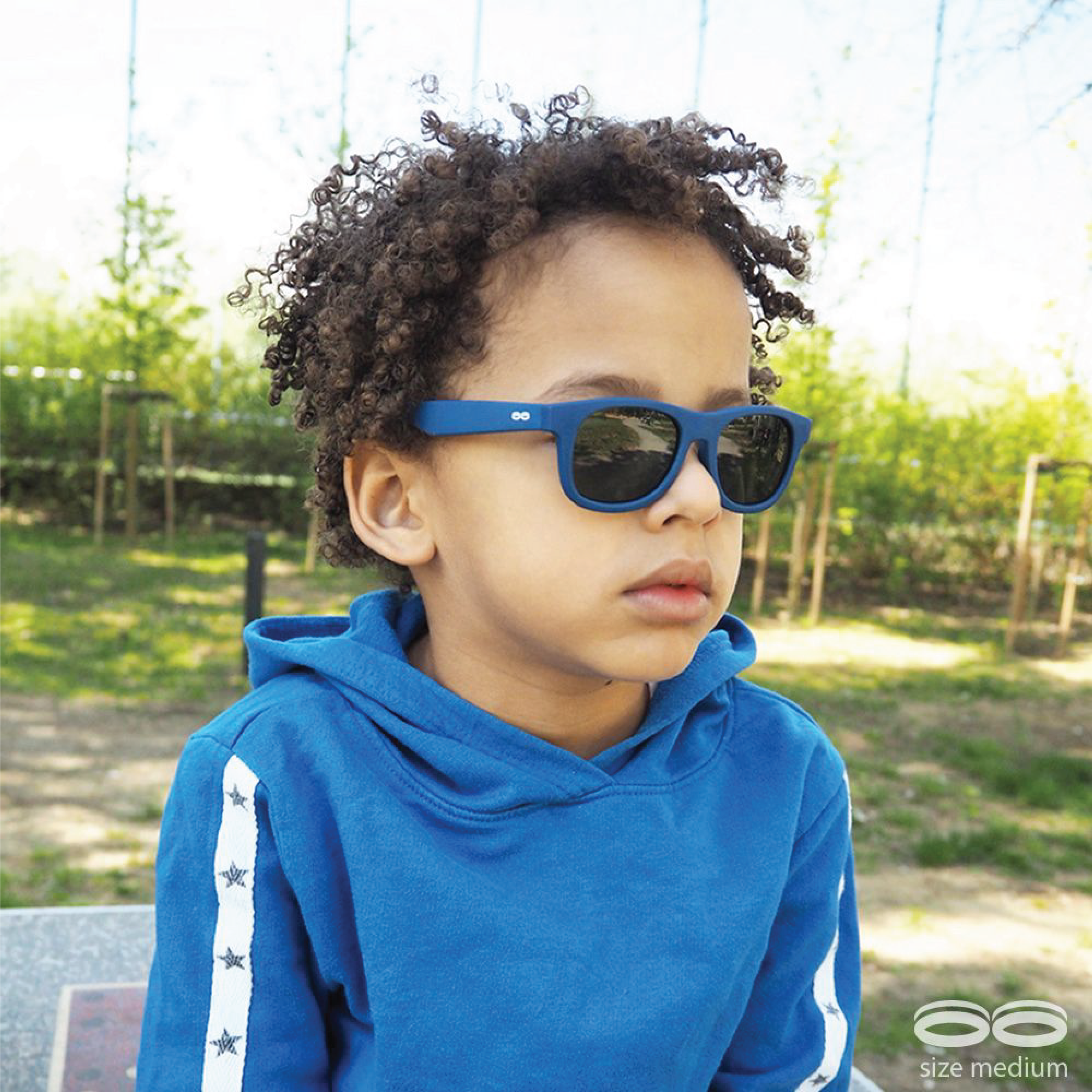 Tootiny Classic Solbriller Barn, 6 år +, blå, 1 stk.