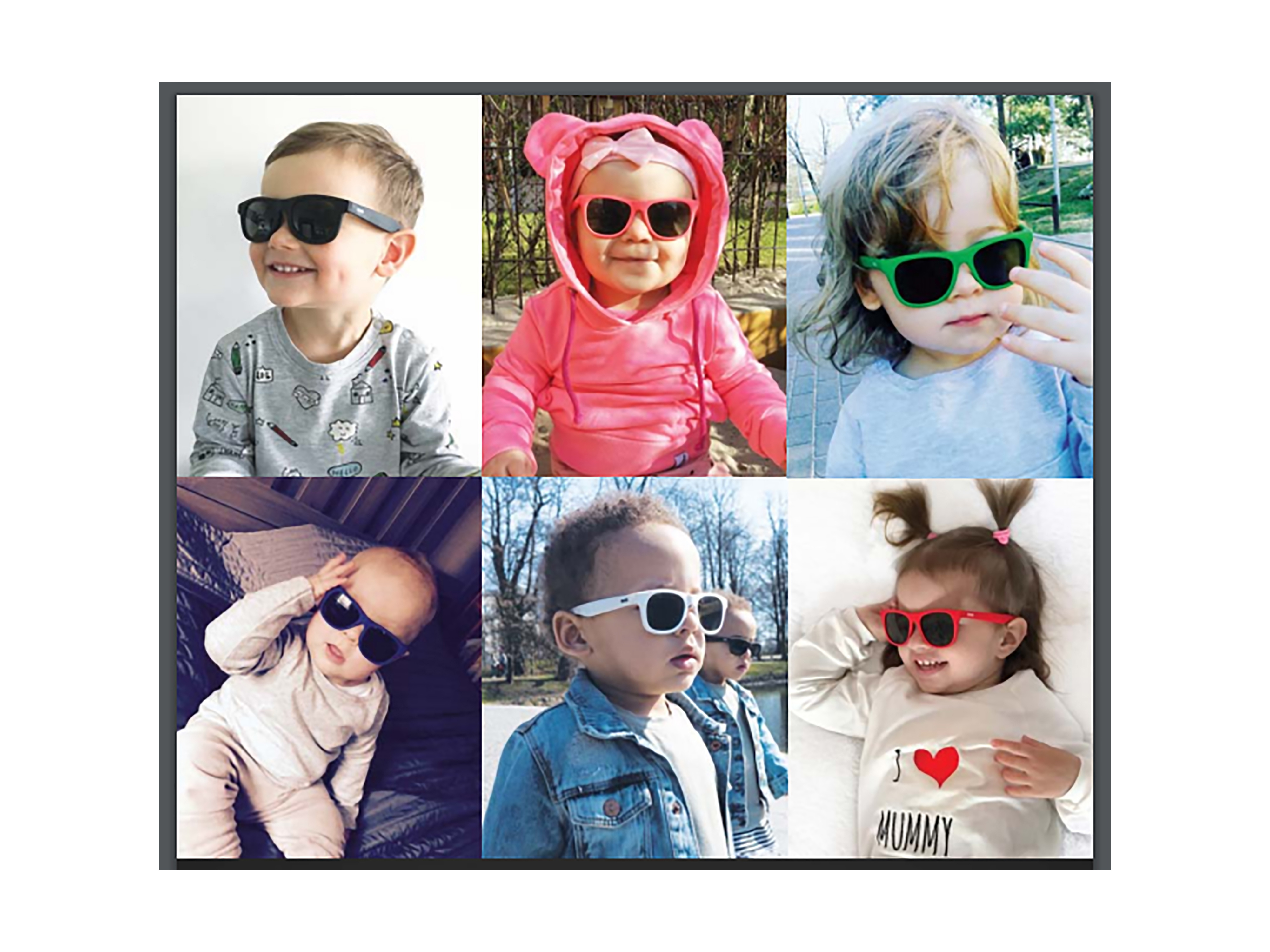 Tootiny Classic solbriller, 0–3 år, blå, 1 stk.