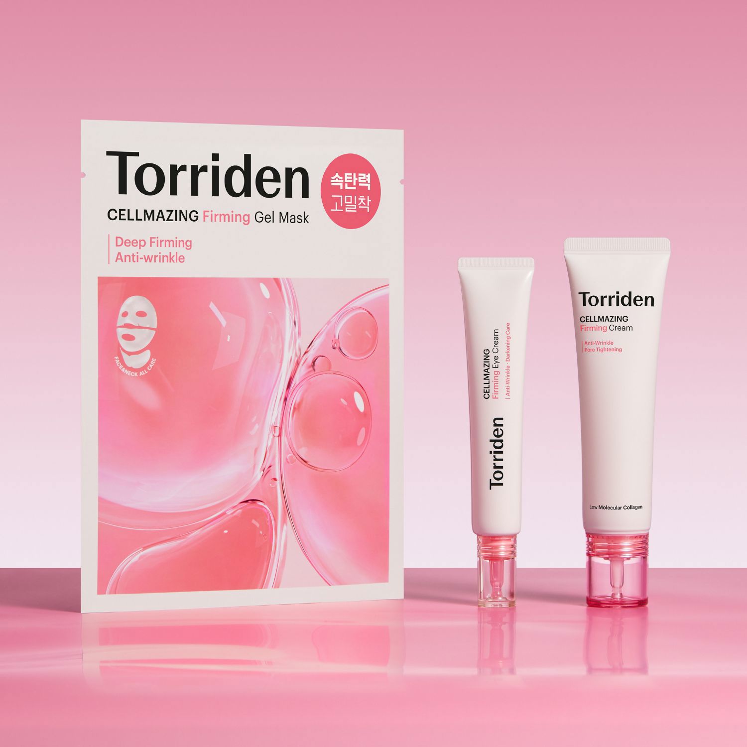 Torriden CELLMAZING Firming Gel Mask (Face & Neck), 4 stk.