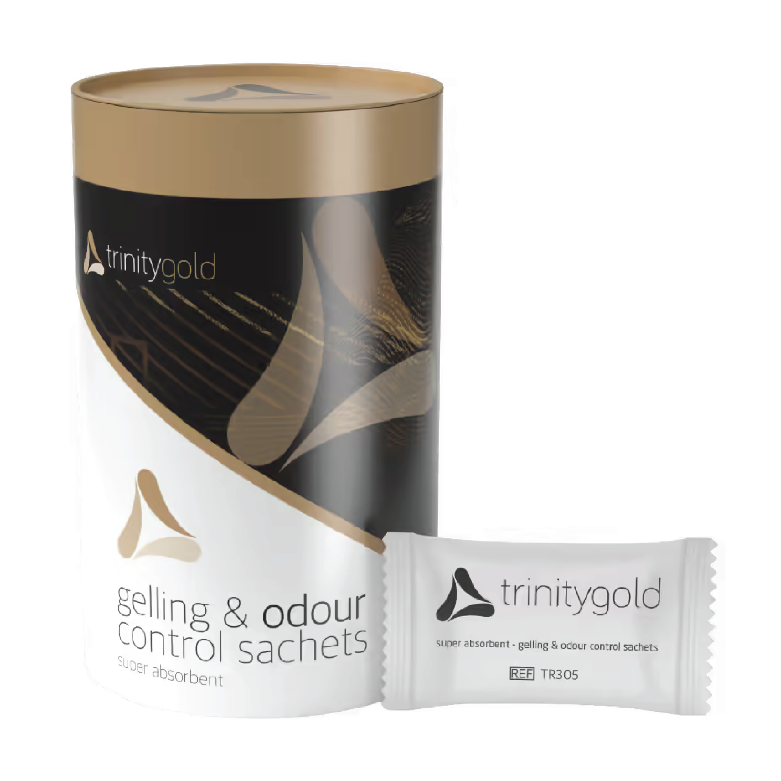 Trinity Gold Superabsorbenter i porsjonspose, 100 stk.