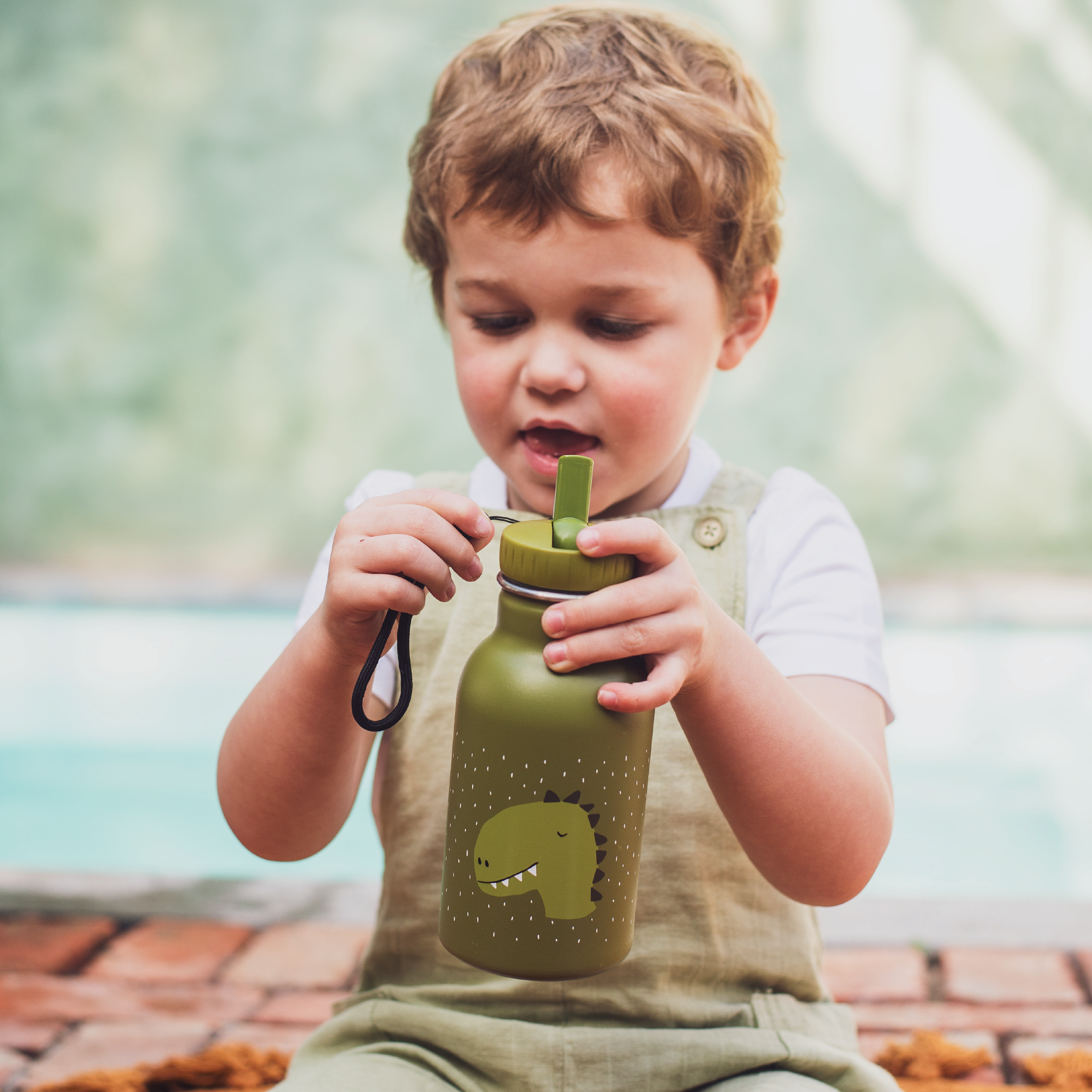 Trixie Bottle Mr. Dino, Grønn, 350 ml