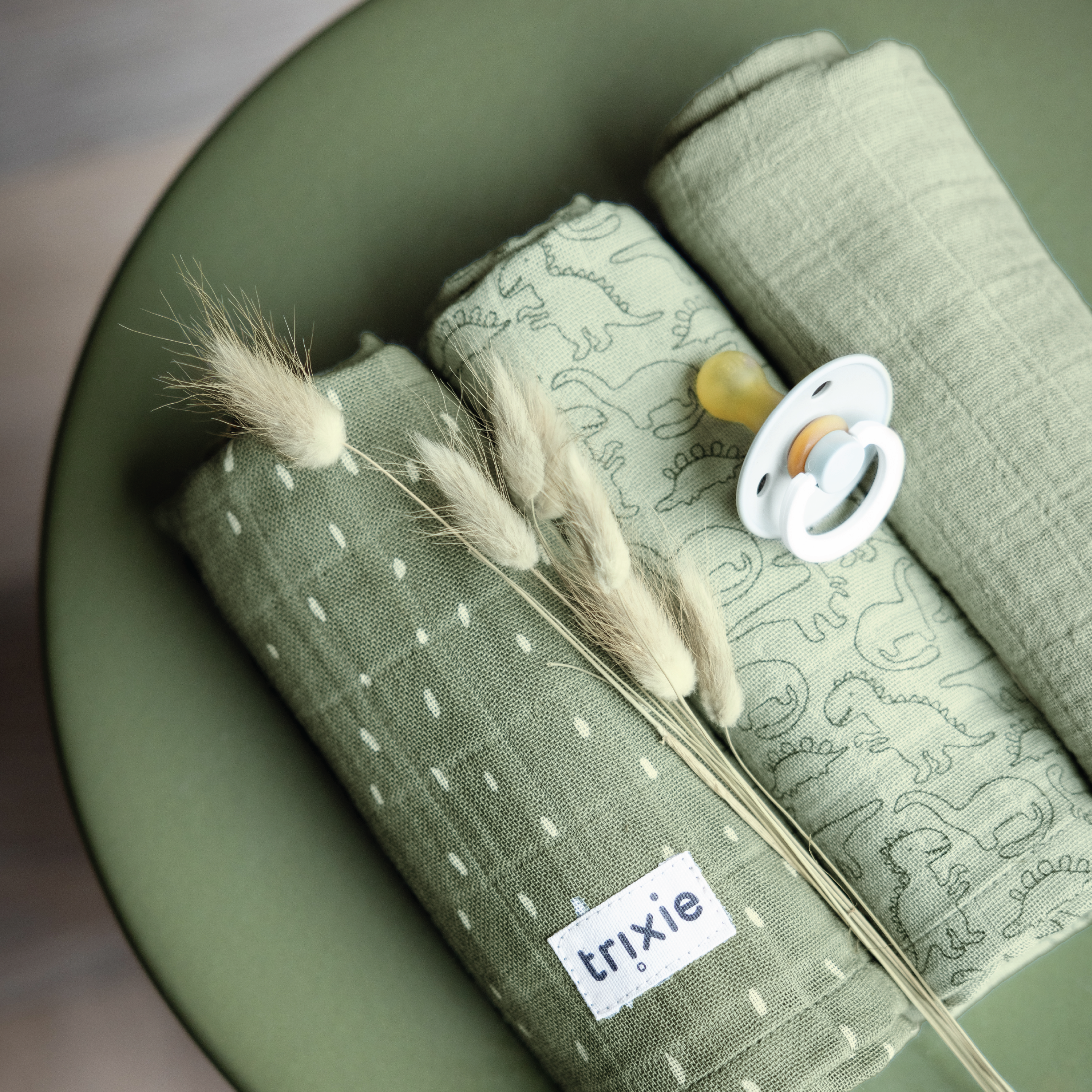 Trixie Musselinkluter Daring Dino, Grønn, 3 stk.