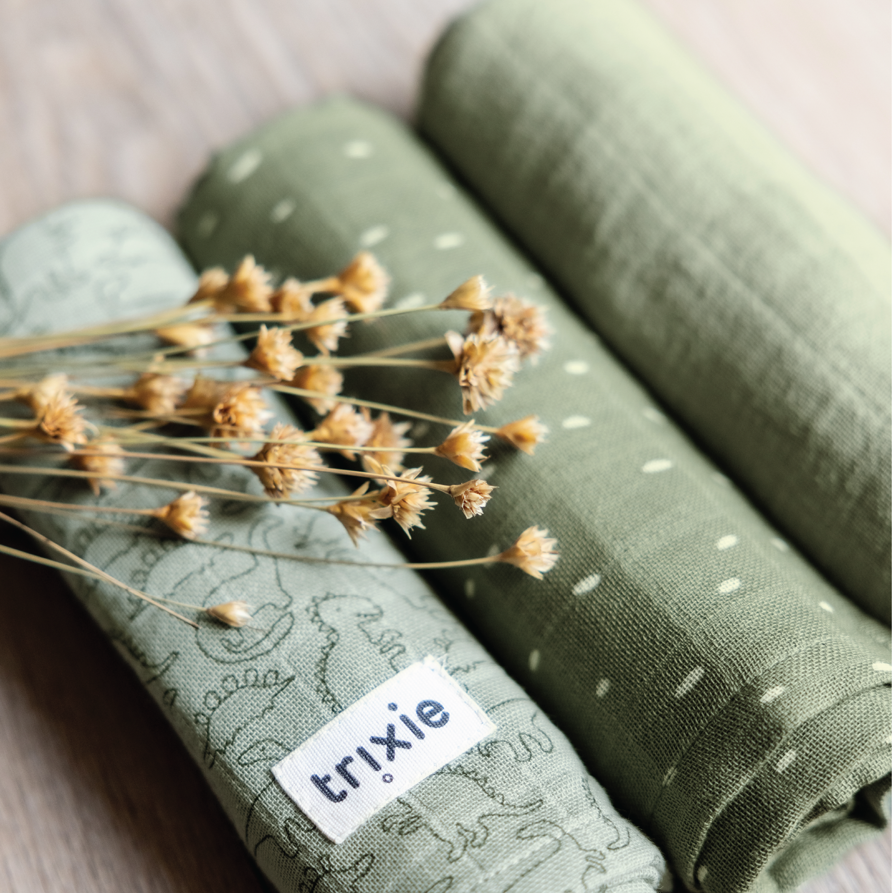 Trixie Musselinkluter Daring Dino, Grønn, 3 stk.