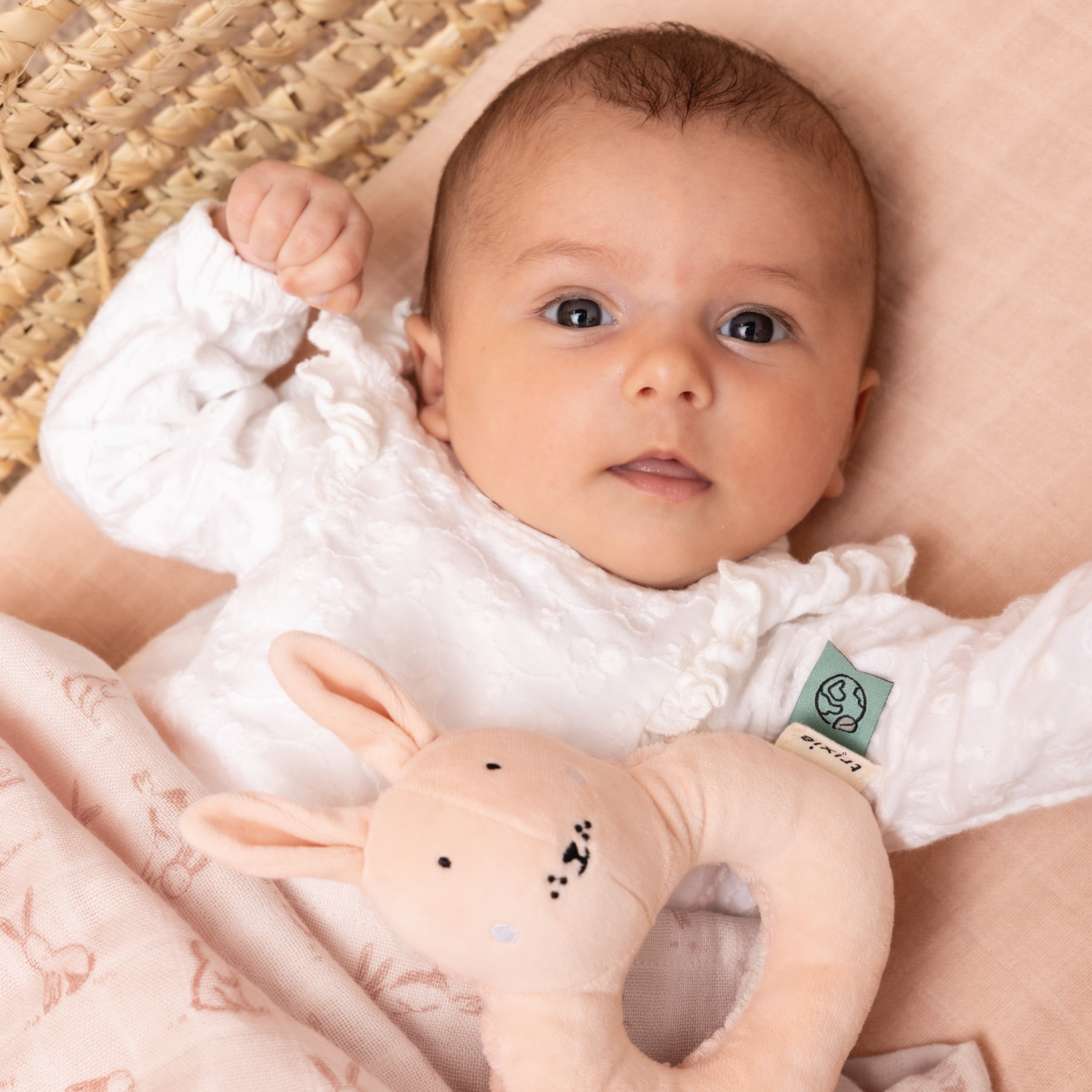 Trixie Musselinpledd Rosy Rabbit, Rosa, 1 stk.