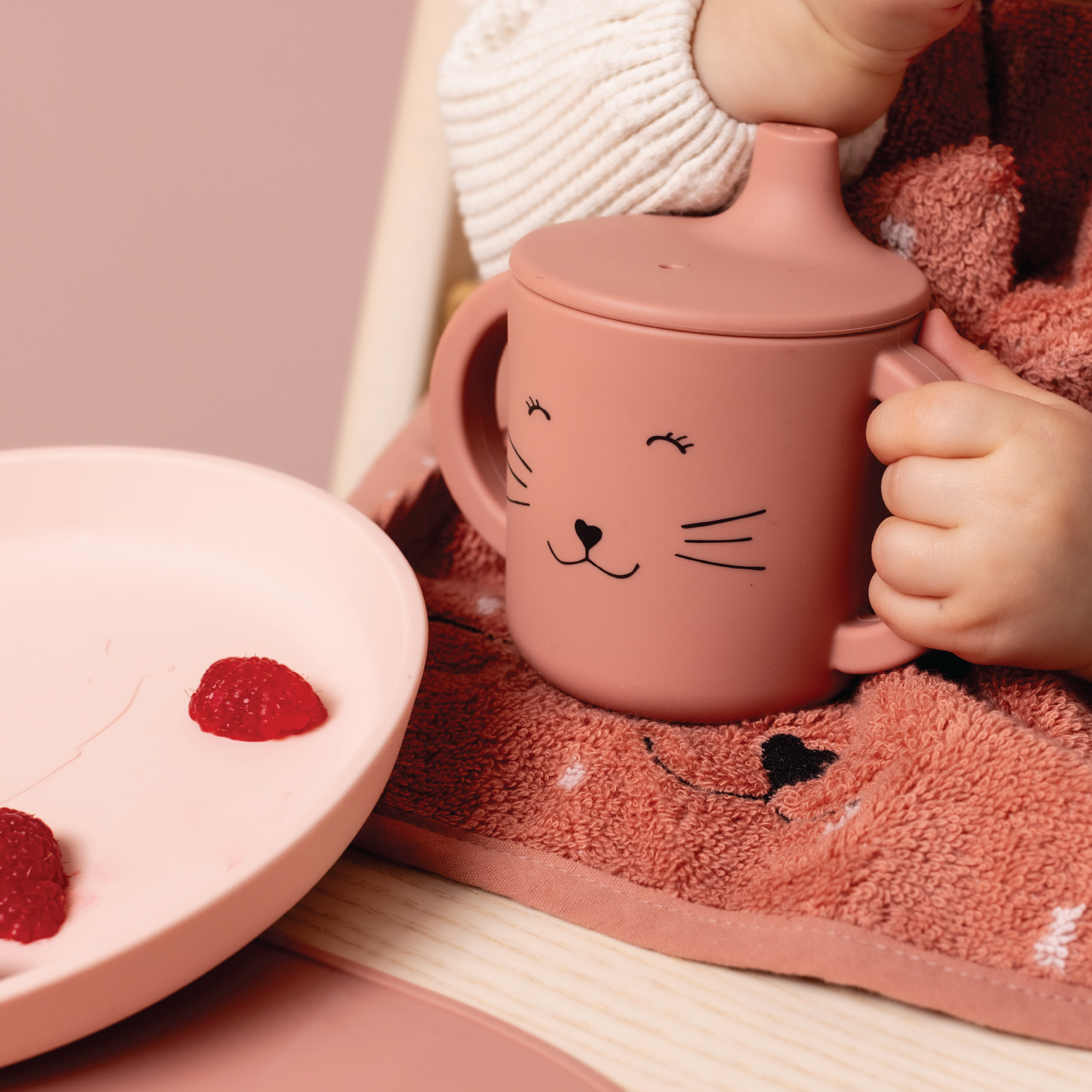 Trixie Tutekopp i silikon Mrs. Cat, Rosa, 1 stk.