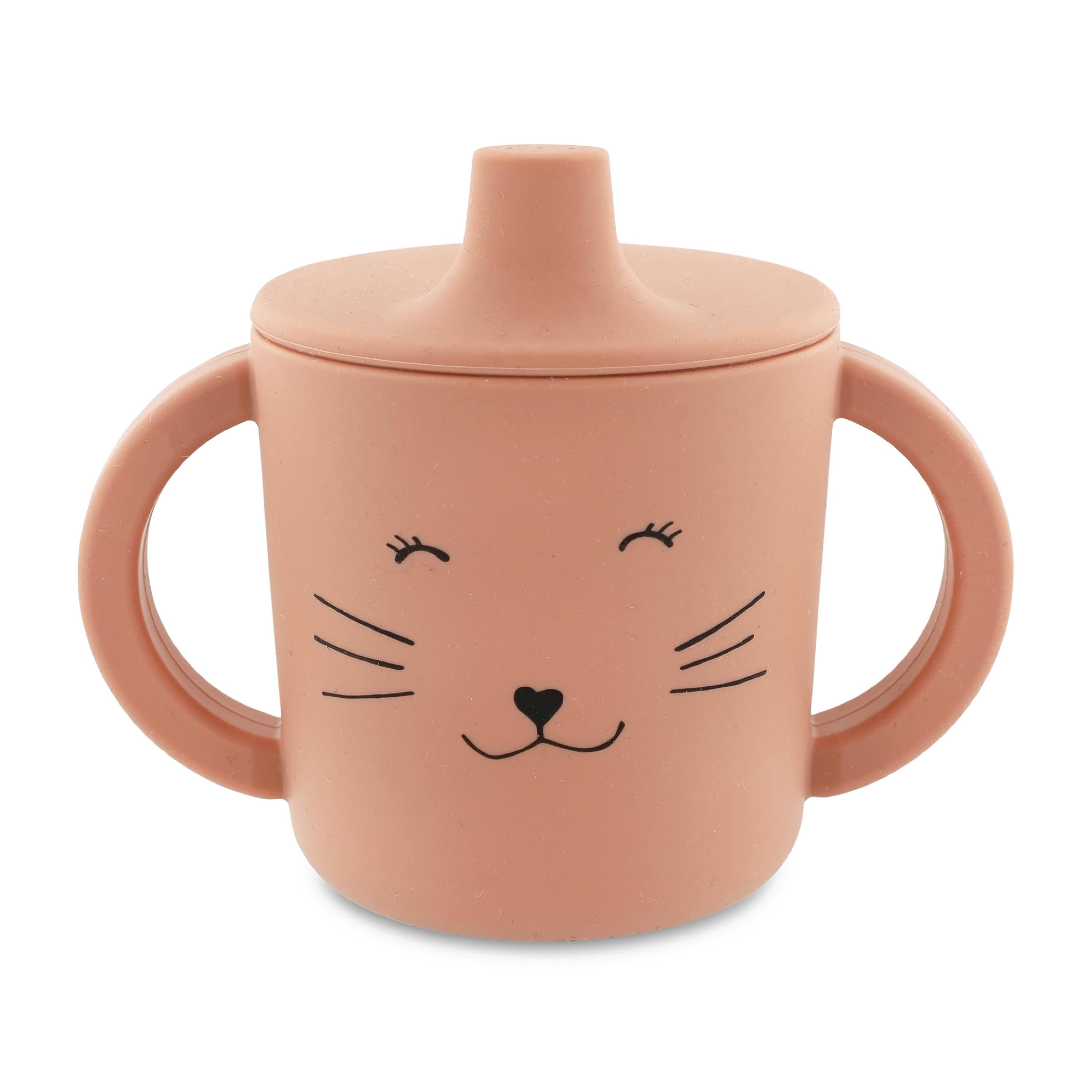 Tutekopp i silikon Mrs. Cat, Rosa, 1 stk.