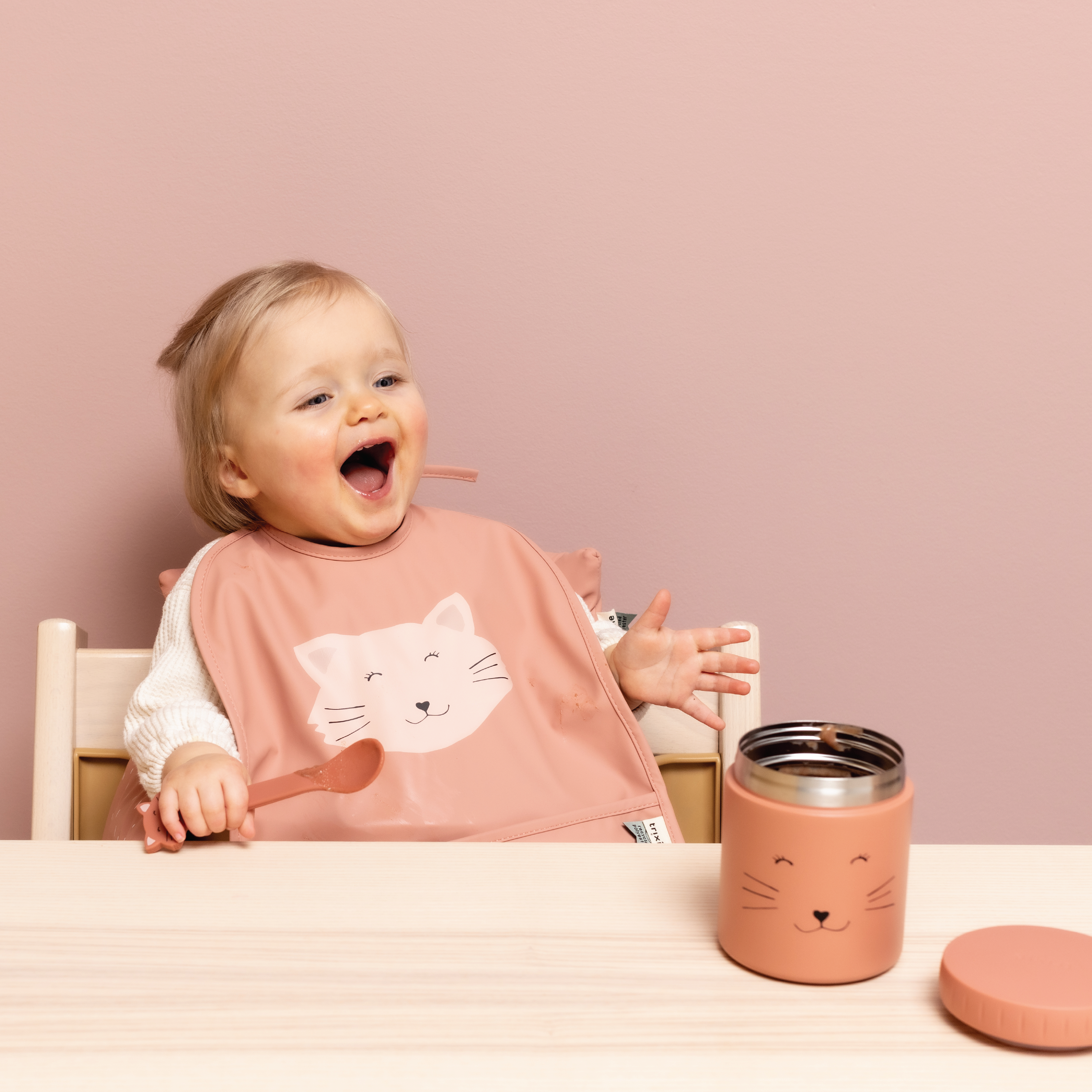 Trixie Vanntett smekke Mrs. Cat, Brunrosa, 2 stk.