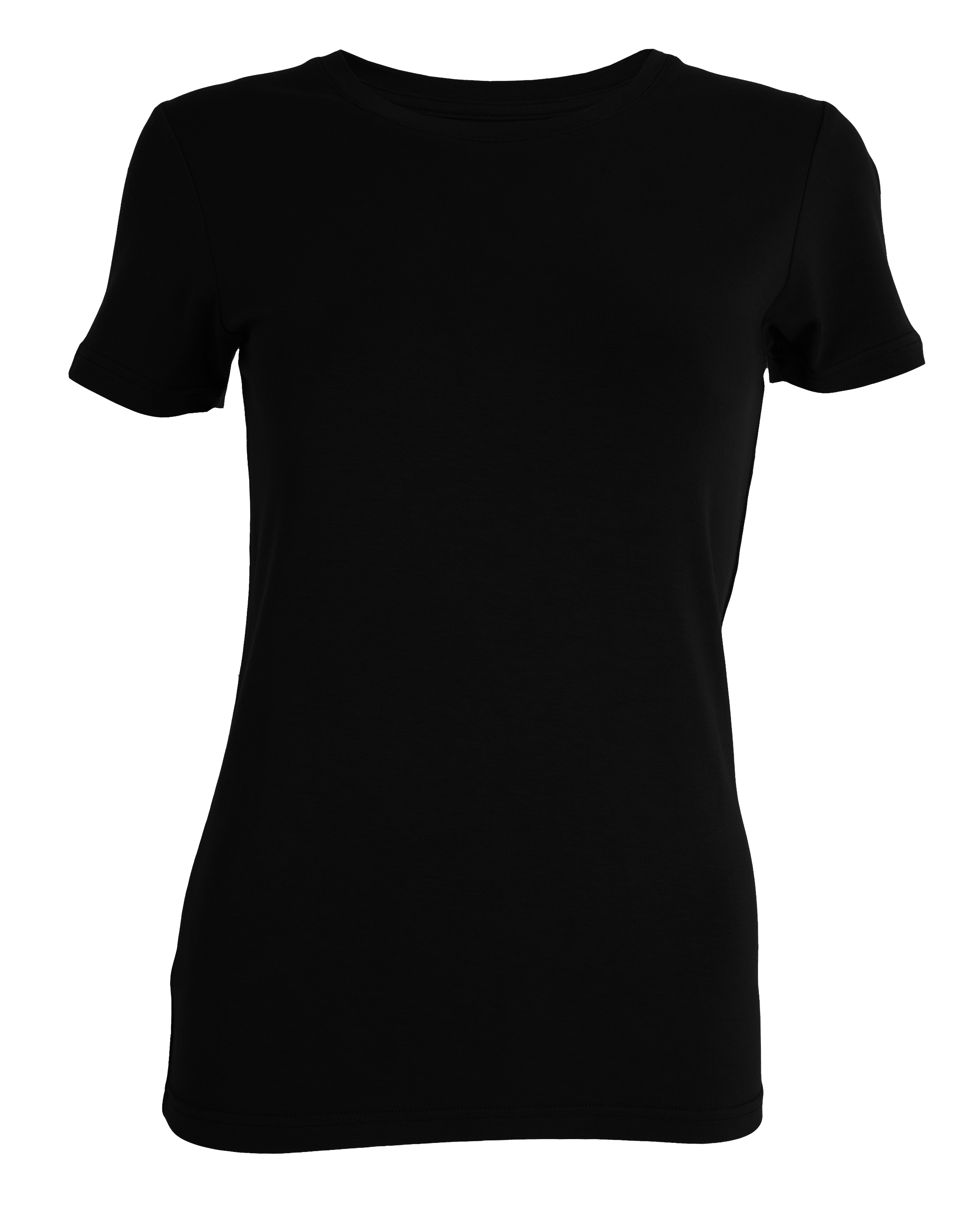 Tufte Woman Crew Neck Tee, Black Beauty, 1 stk.