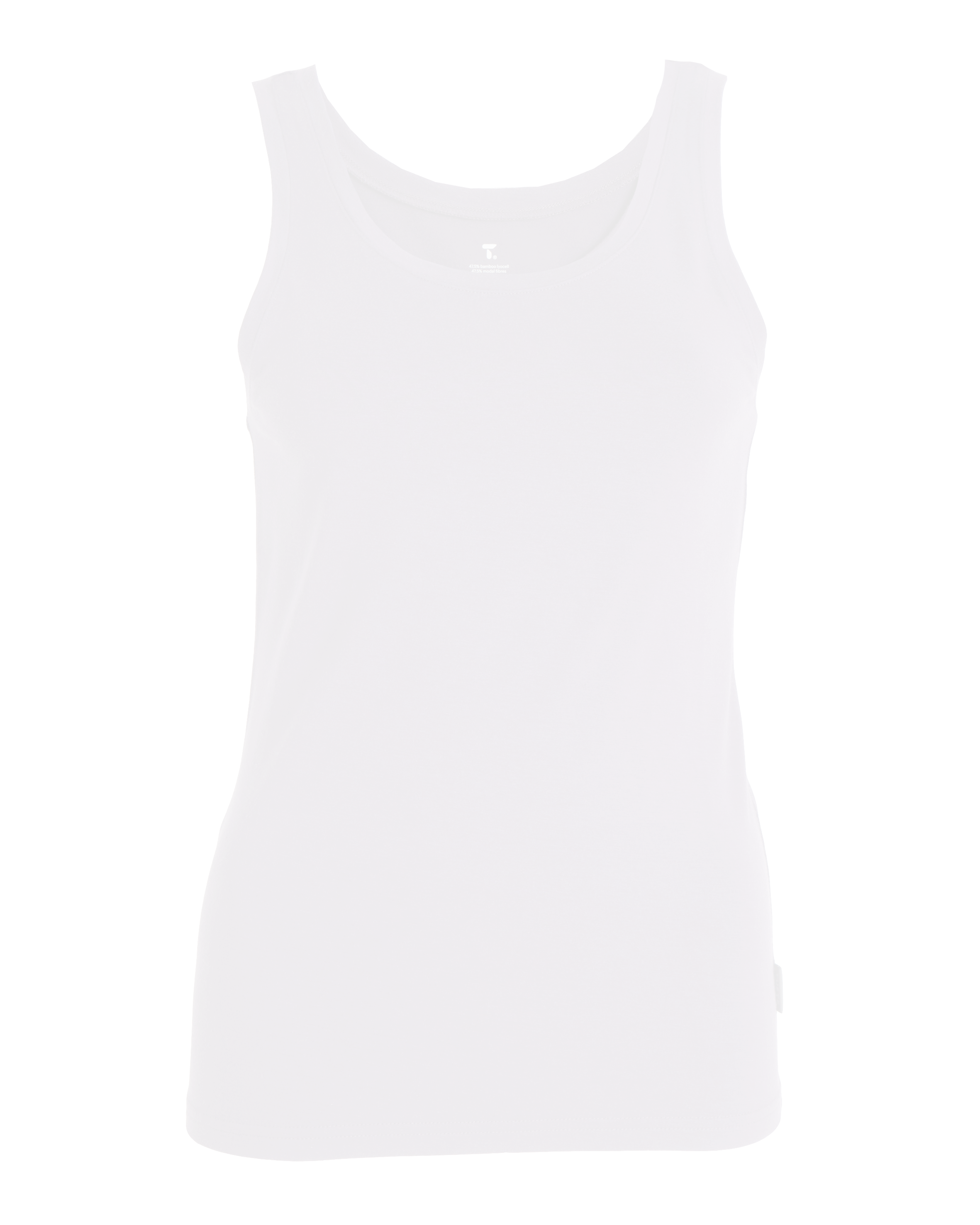 Tufte Tank Top Bright White, 1 stk.