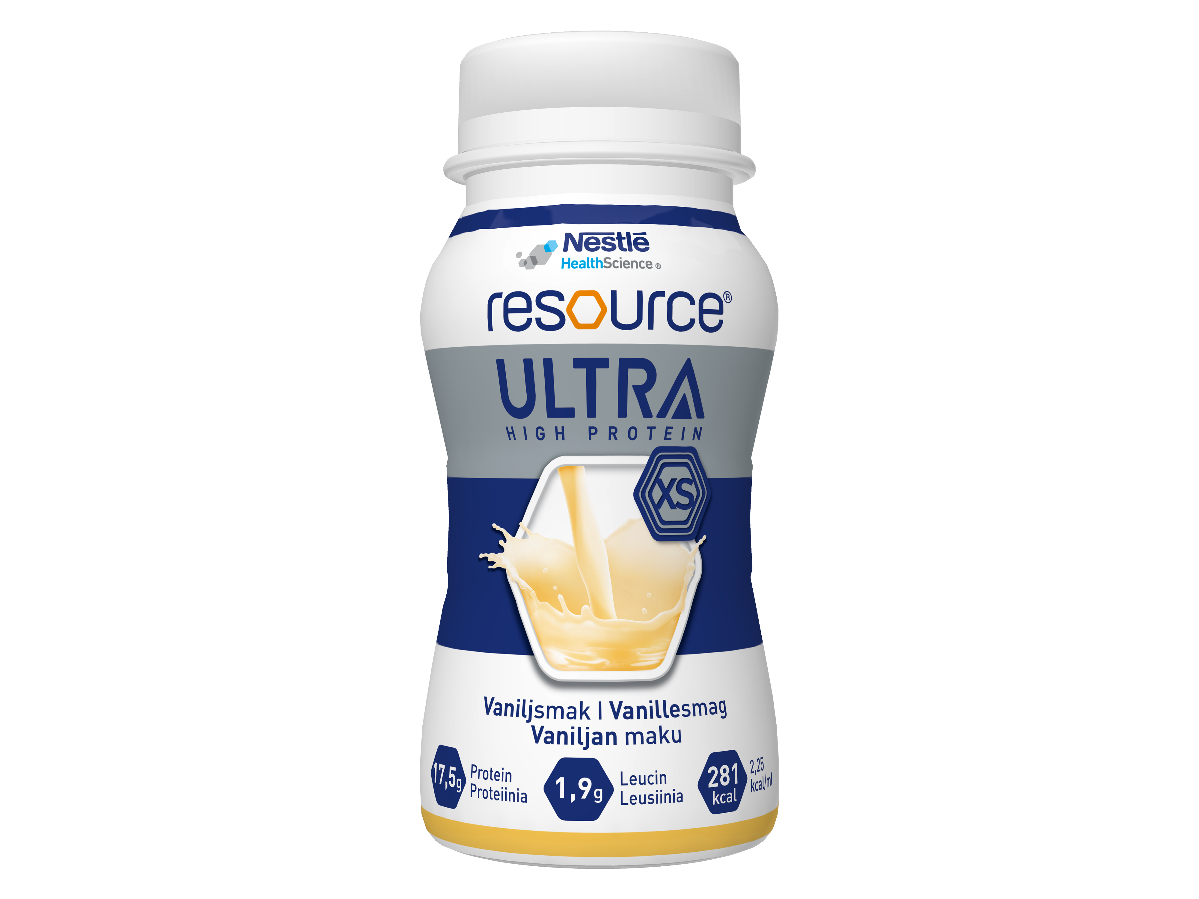 Resource Ultra Næringstilskudd vanilje, 4x125 ml