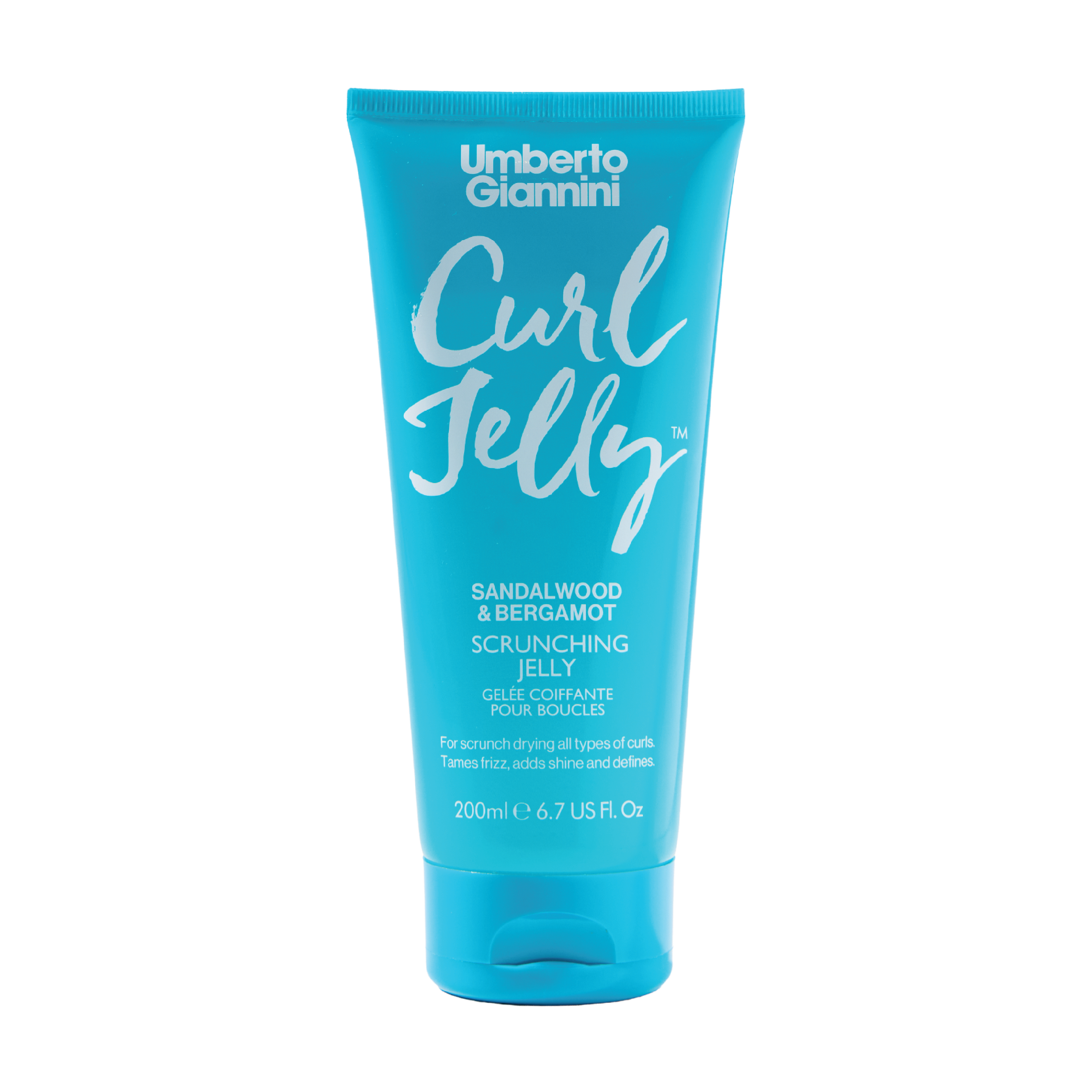 Umberto Giannini Curl Jelly Sandalwood & Bergamot Scrunching Jelly, 200 ml