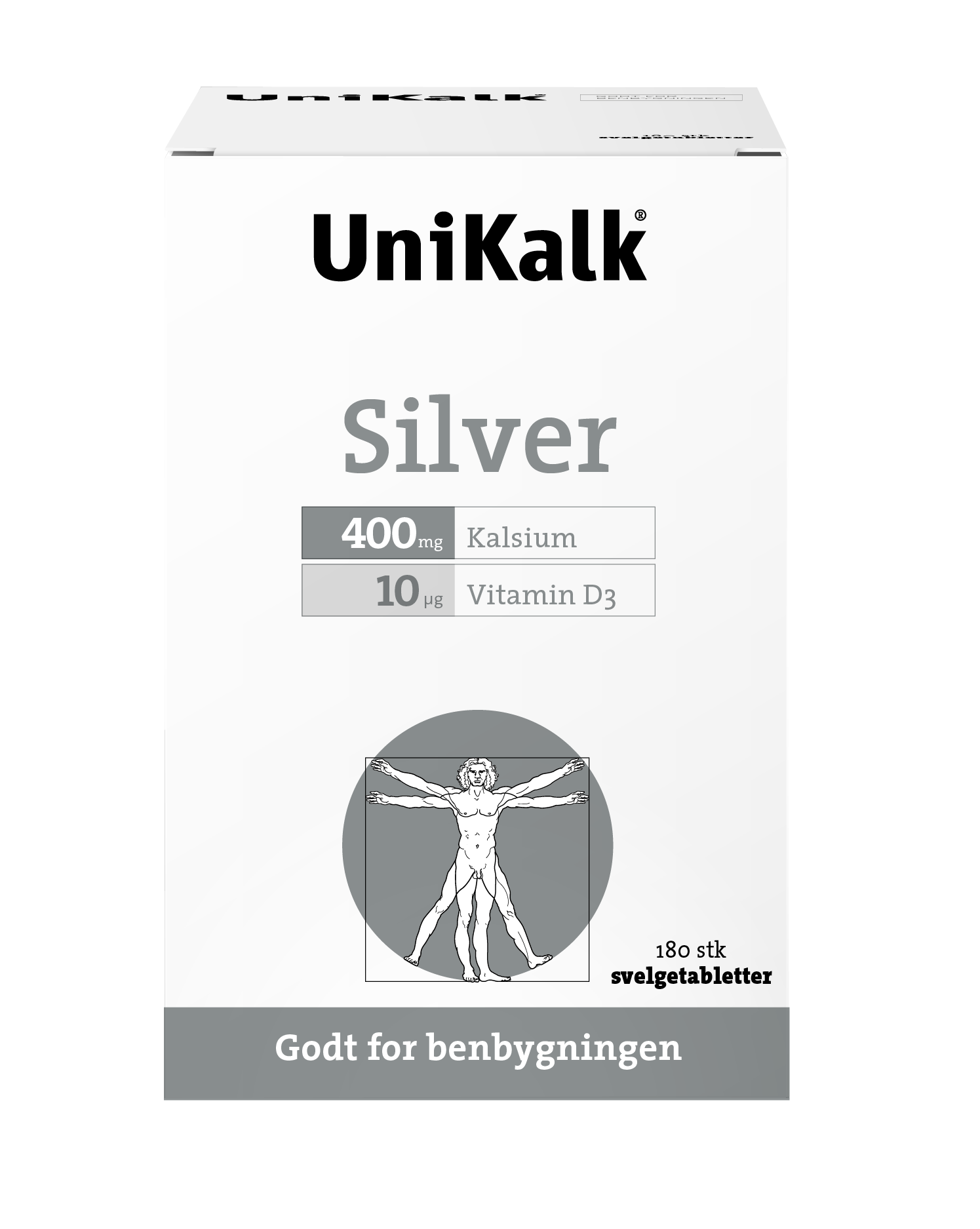 Unikalk Silver Tabletter, 180