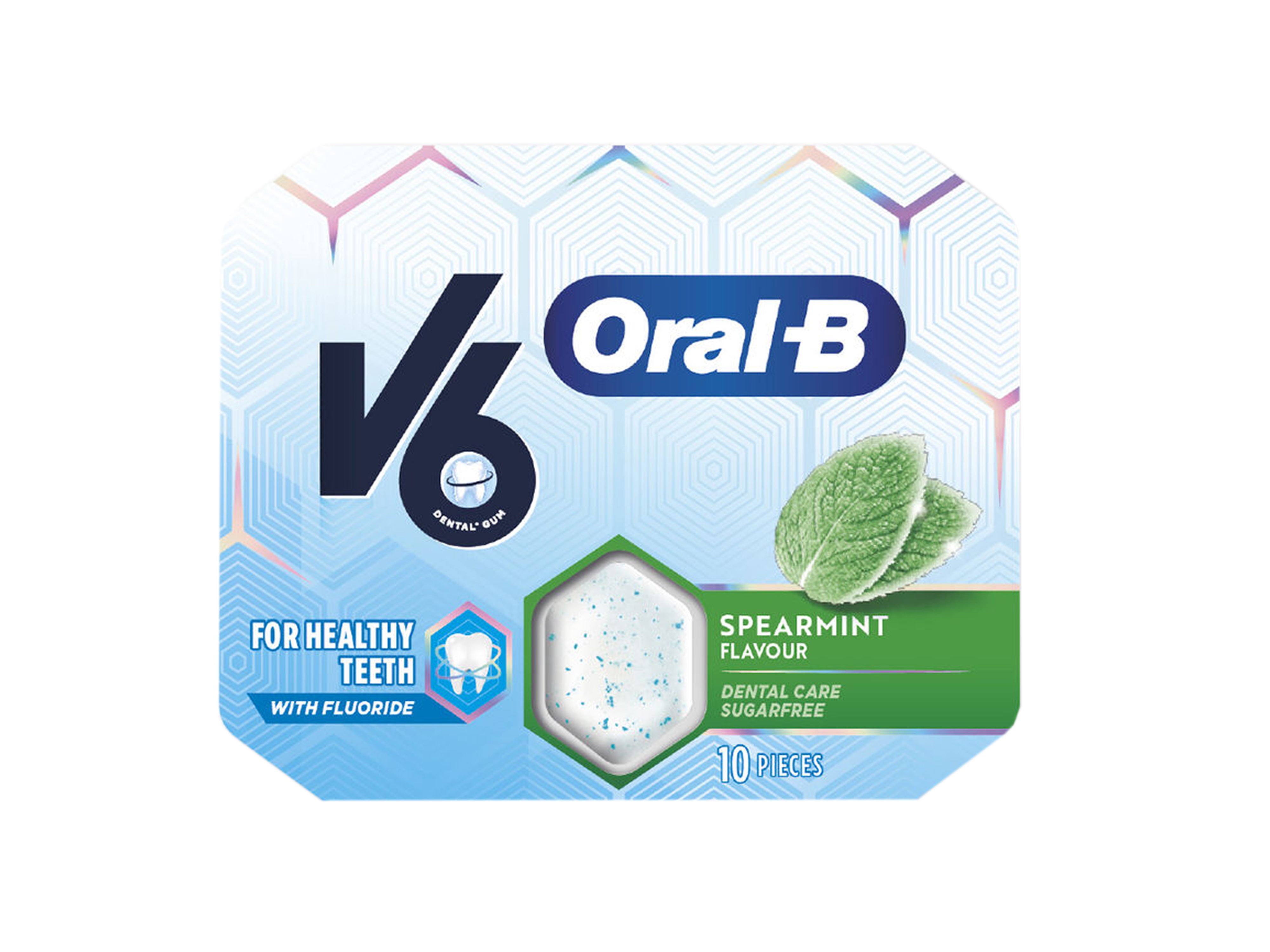 V6 Oral-B Tyggegummi Spearmint, 17 g