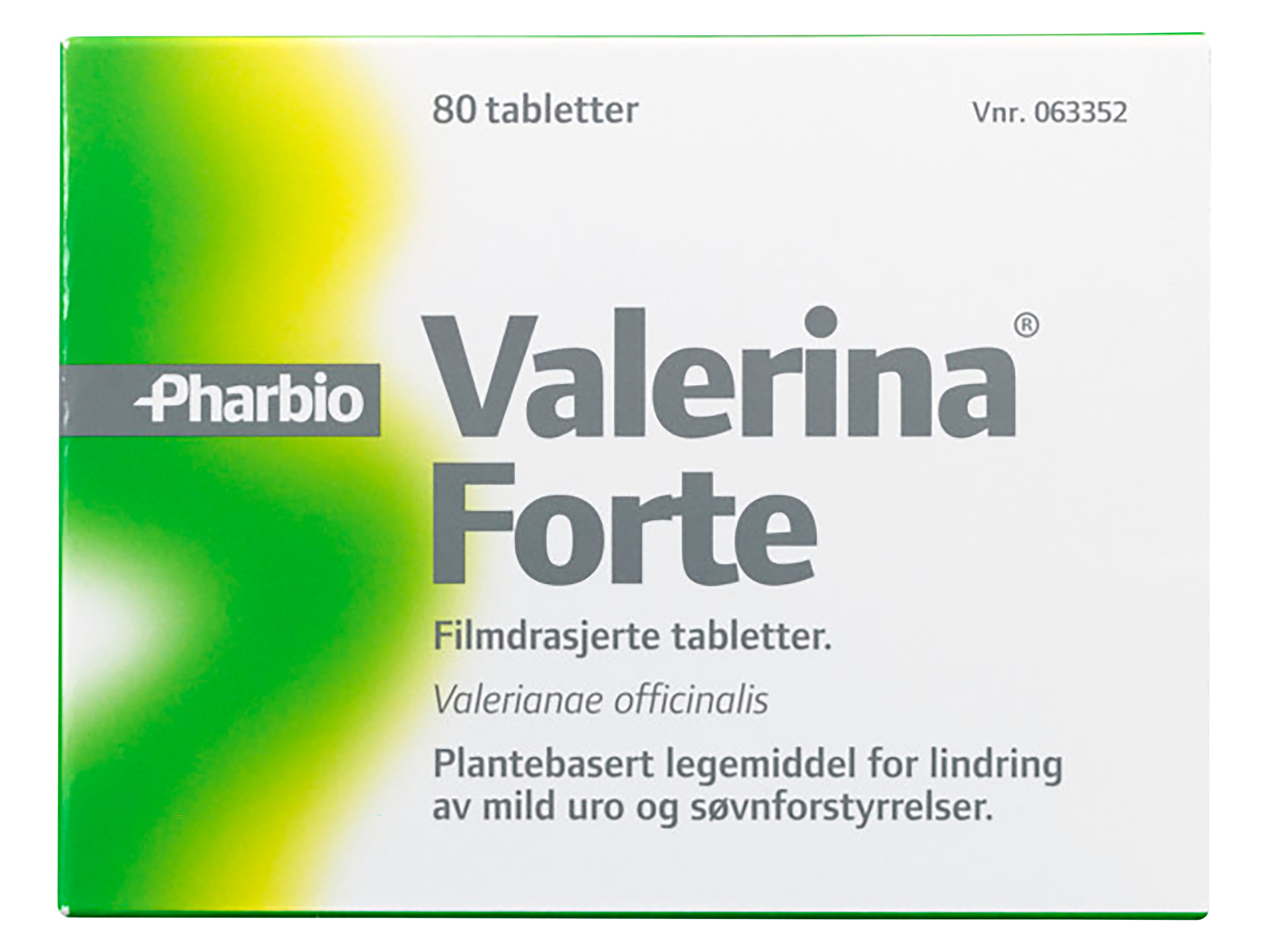 Valerina Forte tabletter, 80 stk. på brett