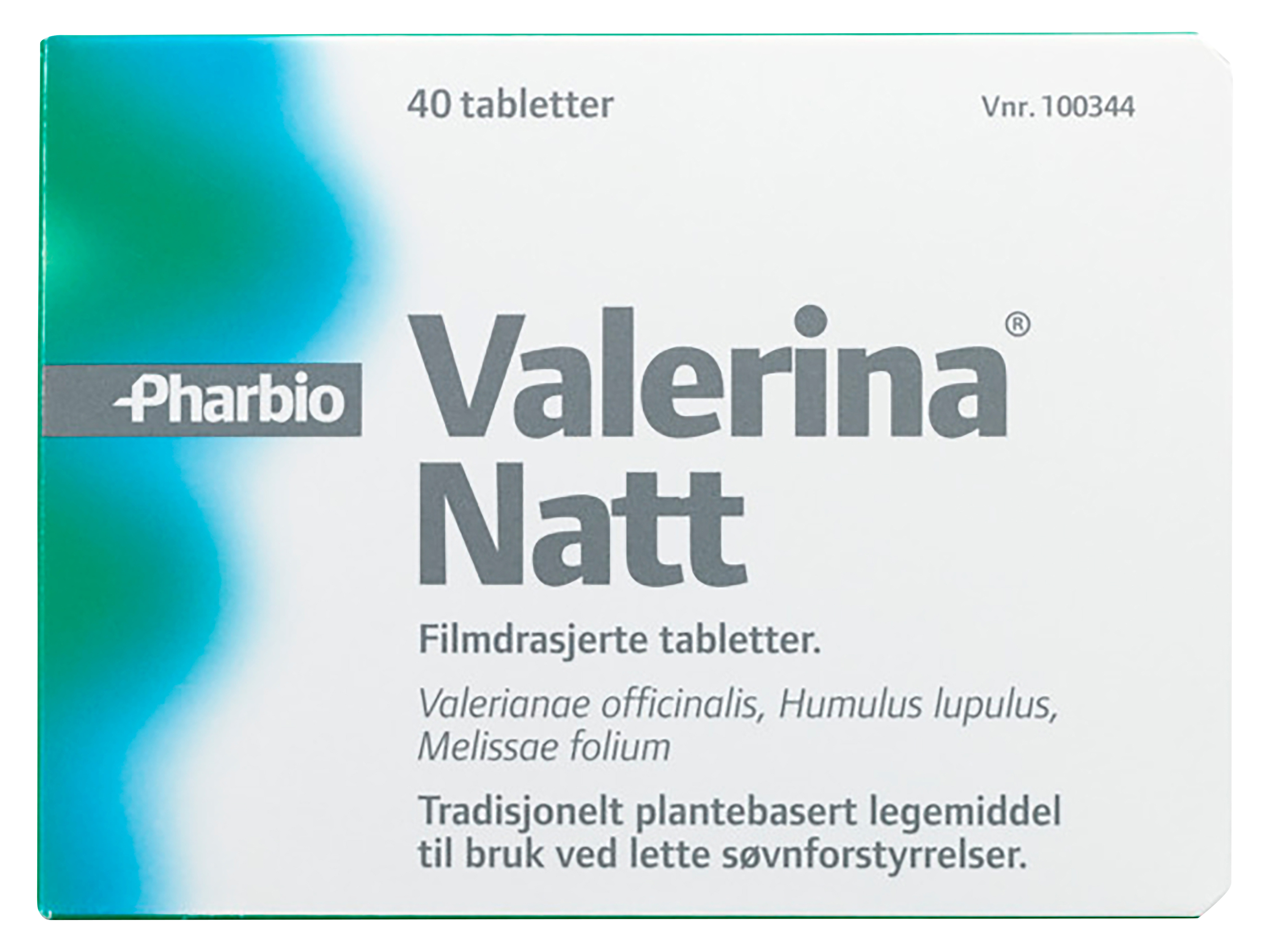 Valerina Natt tabletter, 40 stk.