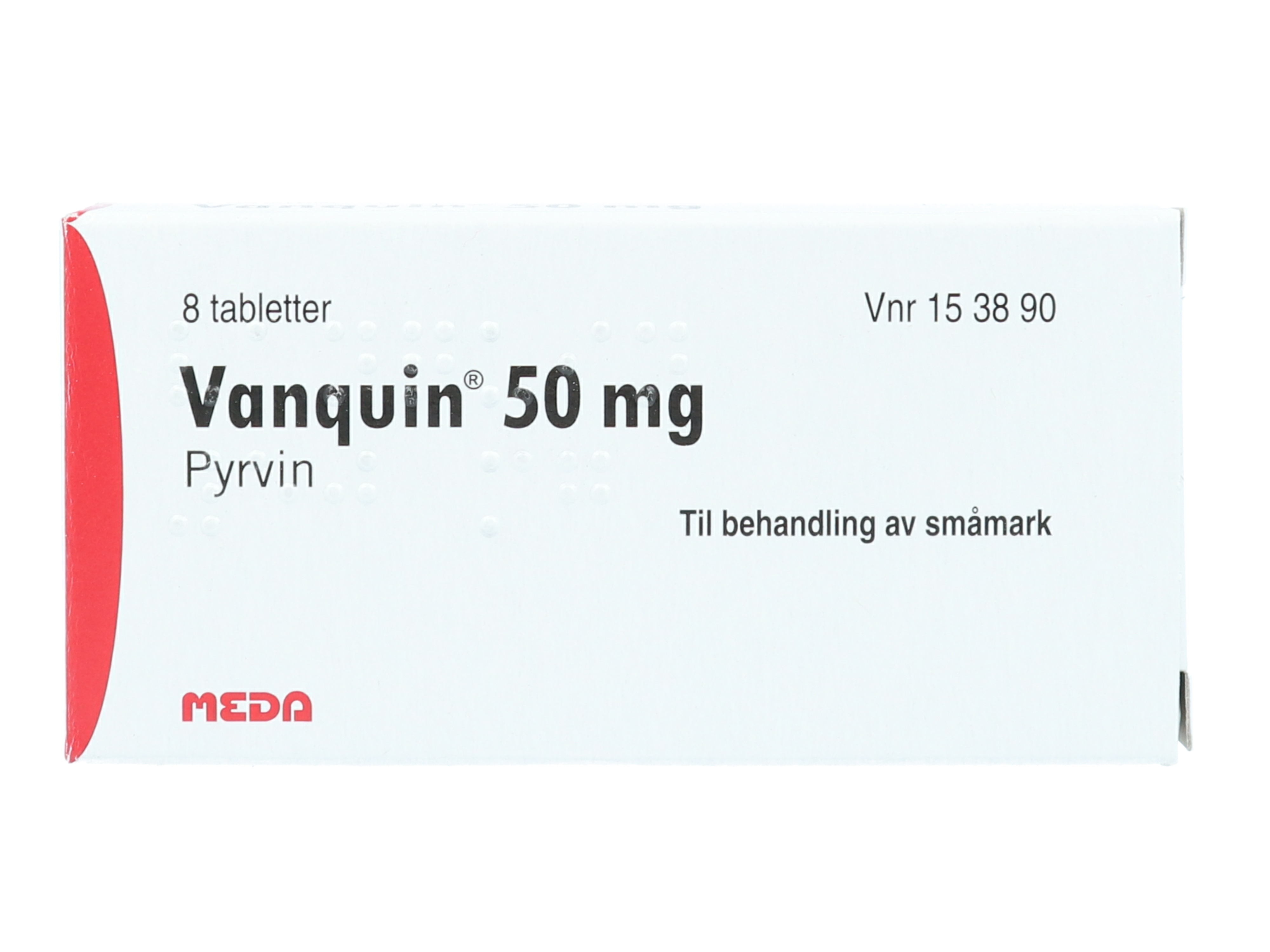 Vanquin Tabletter 50mg, 8 stk. på brett