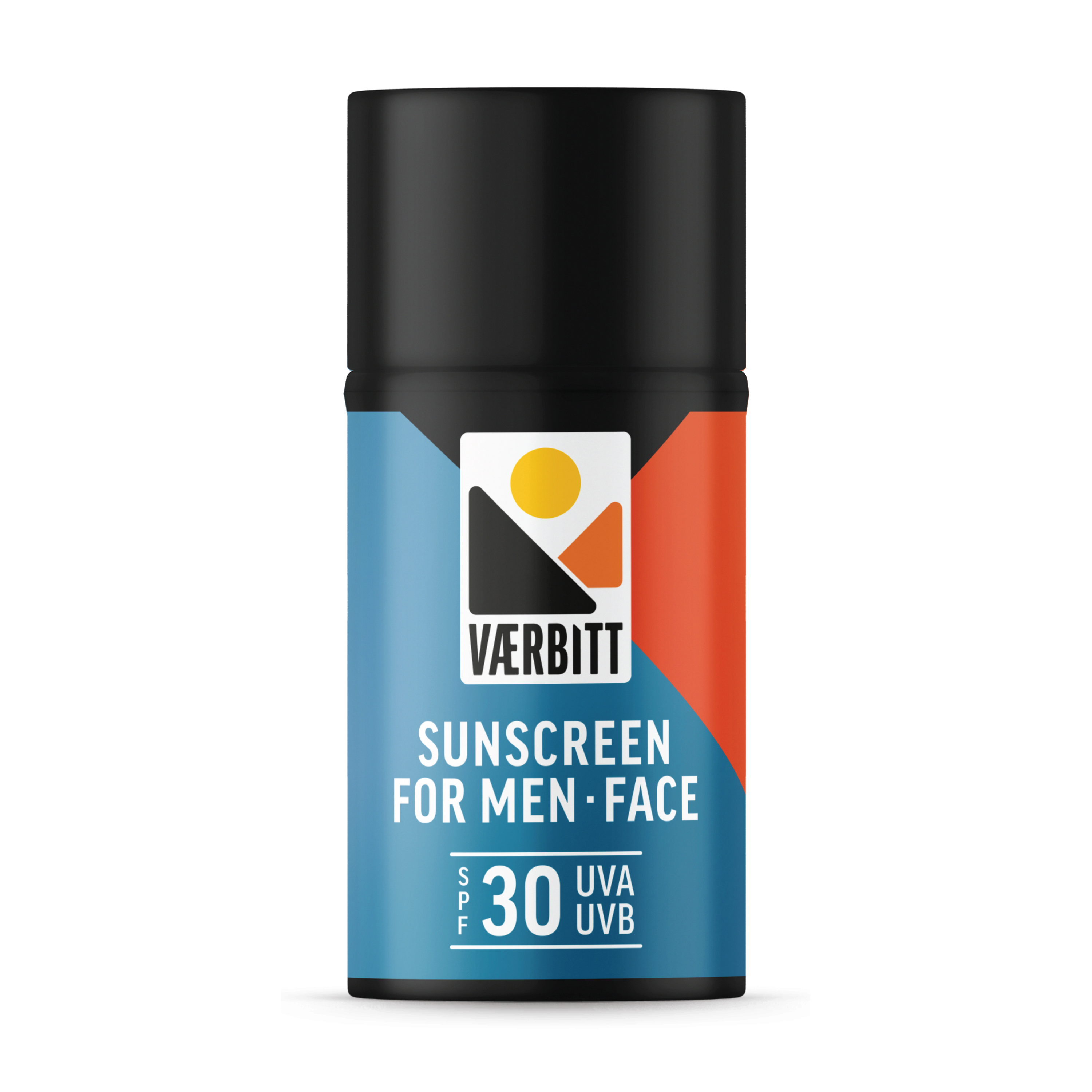 Værbitt Solkrem for menn ansikt SPF30, 50 ml
