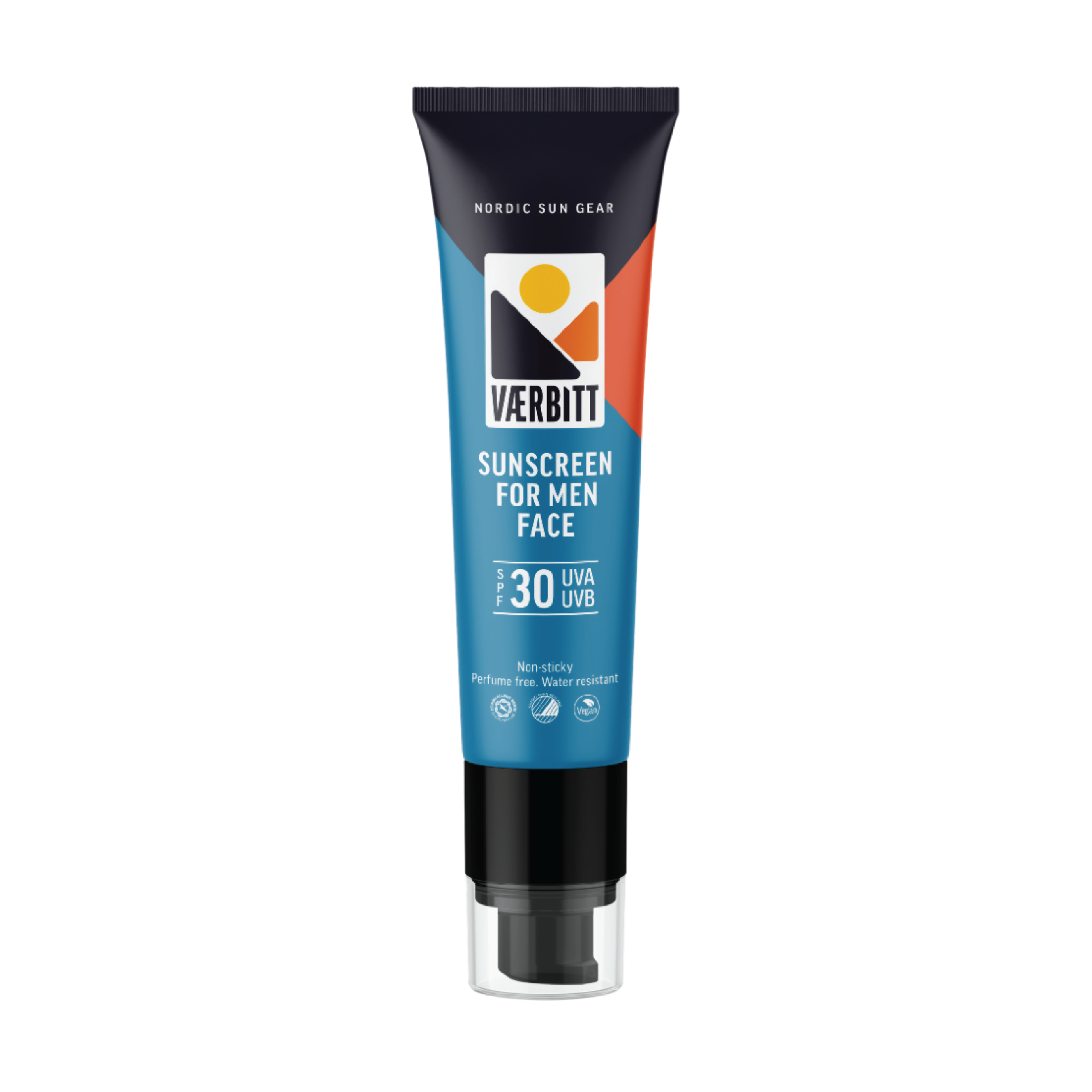 Værbitt Solkrem for menn ansikt SPF30, 50 ml