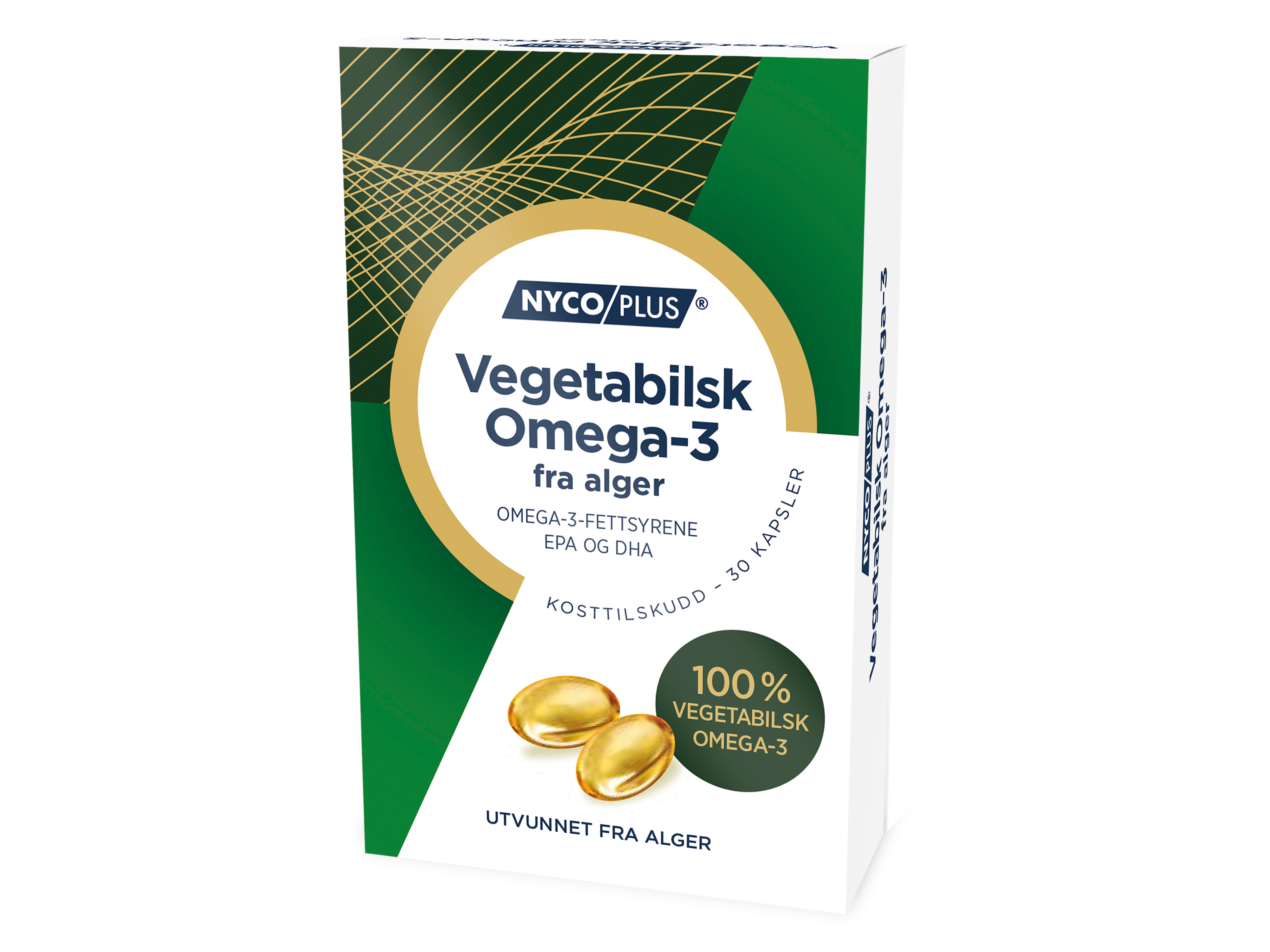 Nycoplus Vegetabilsk Omega-3 fra alger, 30 kapsler