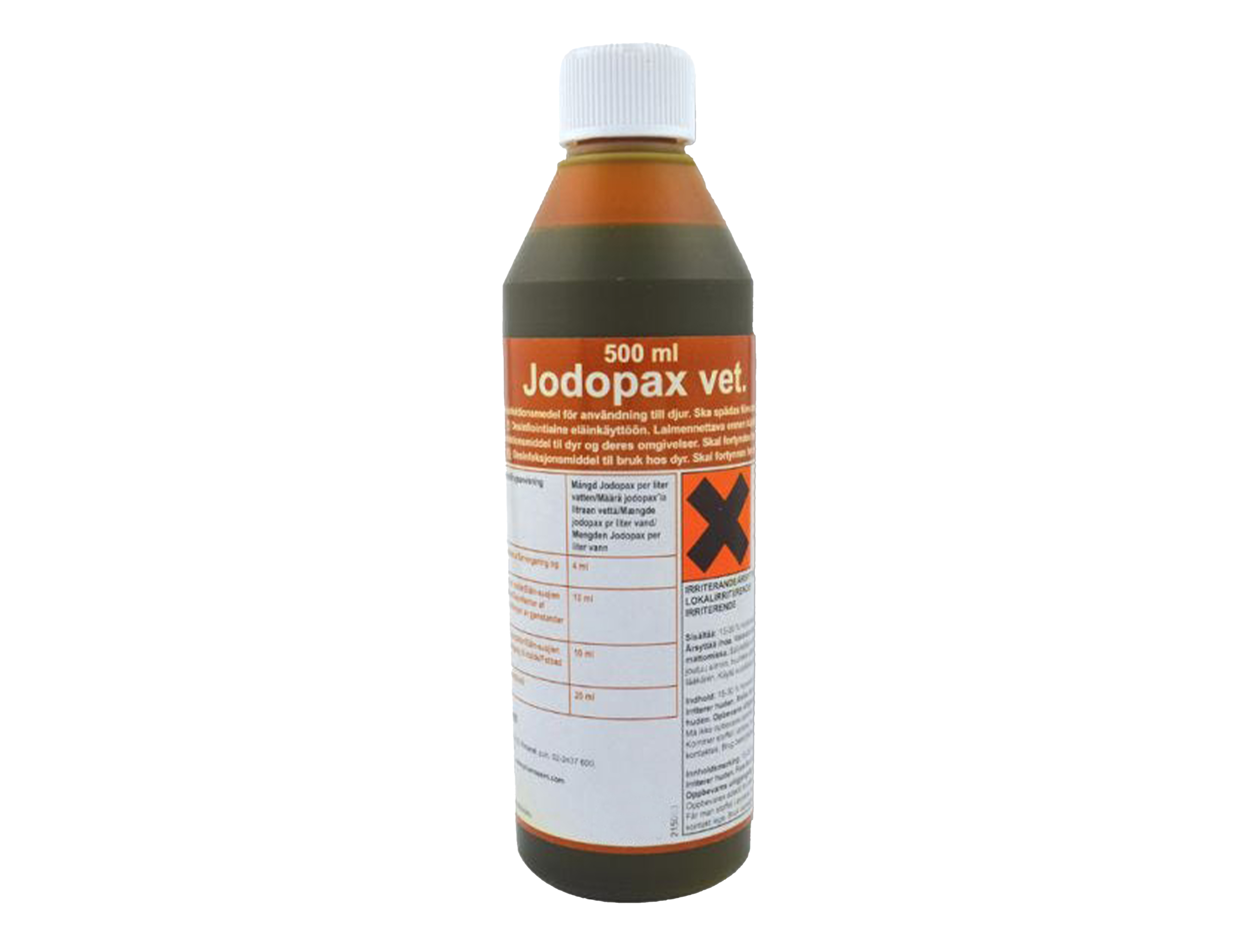 Jodopax Vet oppløsning 0,75%, 500 ml
