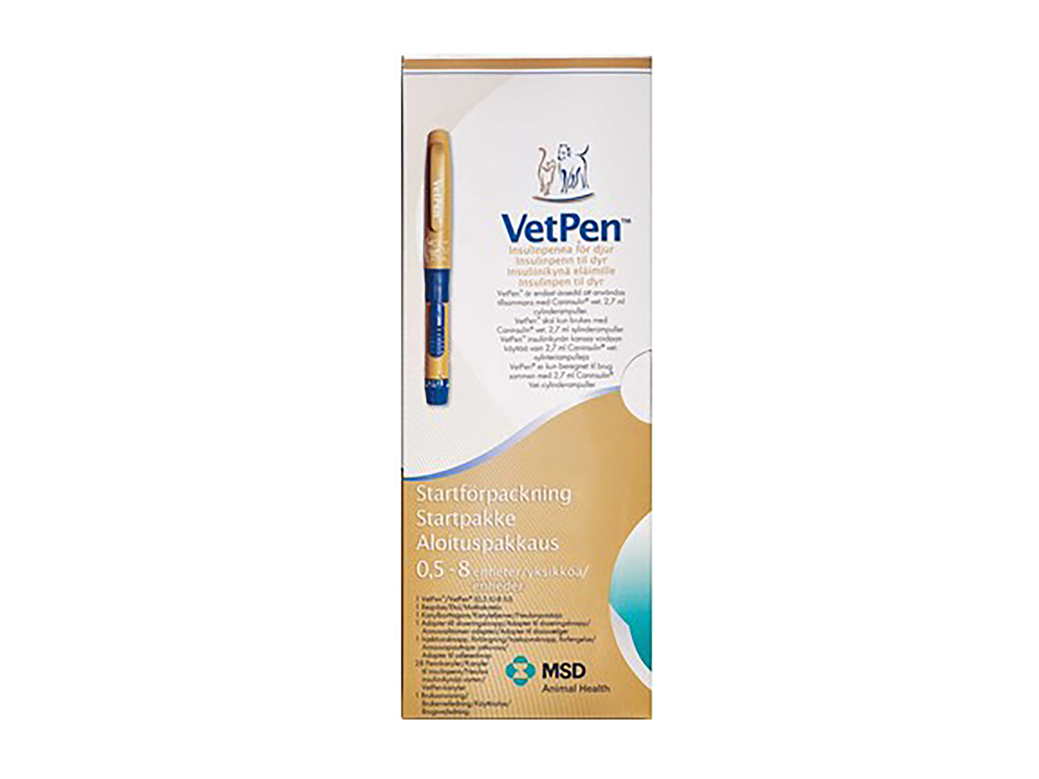 Vetpen Vetpen Insulinpen Startpakke 0,5-8IE, 1 stk.