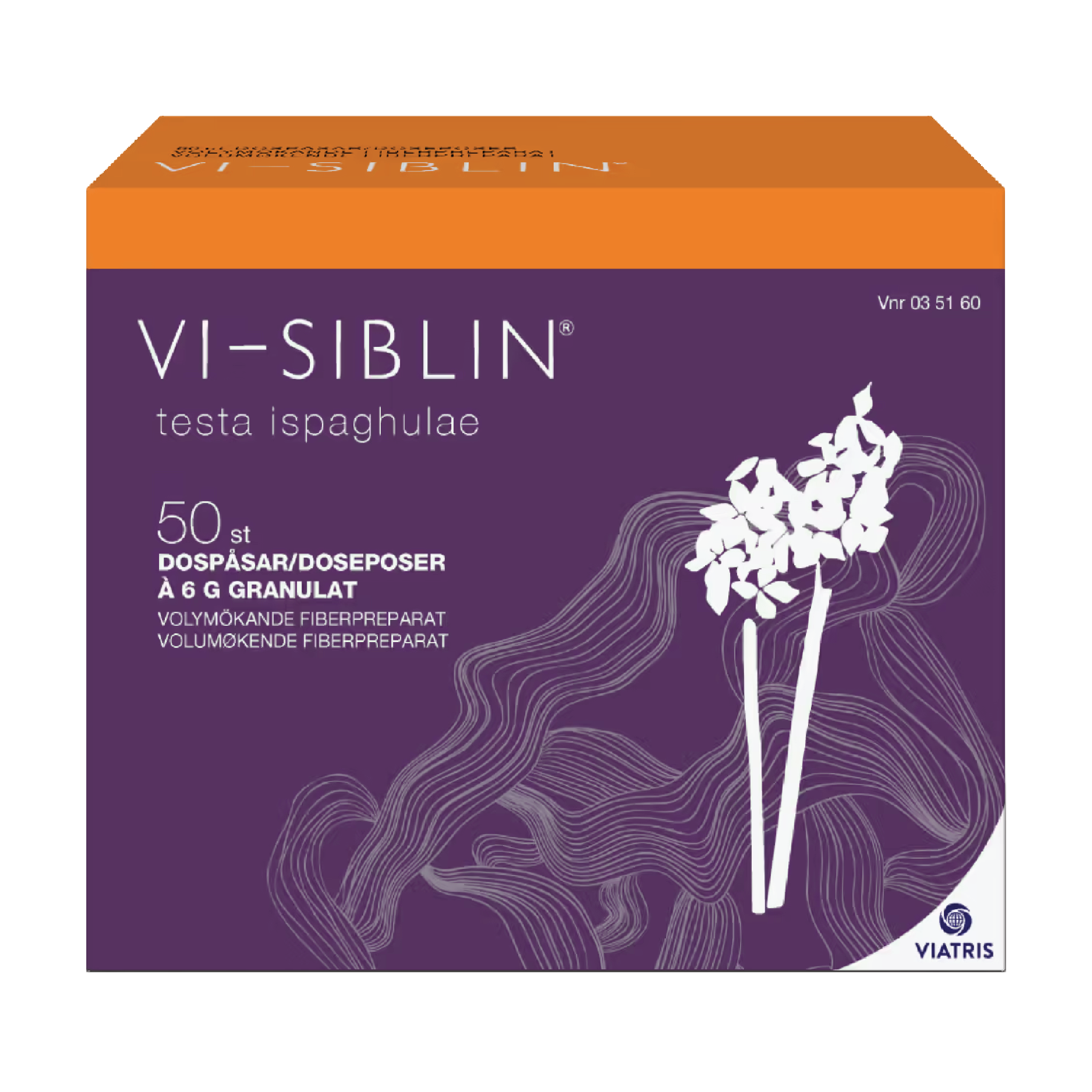 Vi-Siblin Granulat 610mg/g i doseposer, 50 x 6 g.